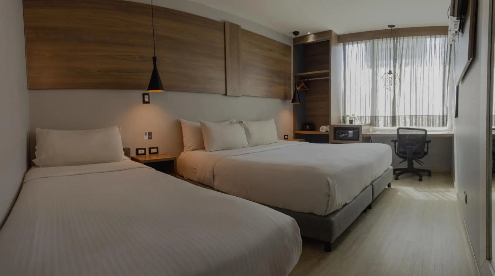 Bed in Hotel Blue Concept