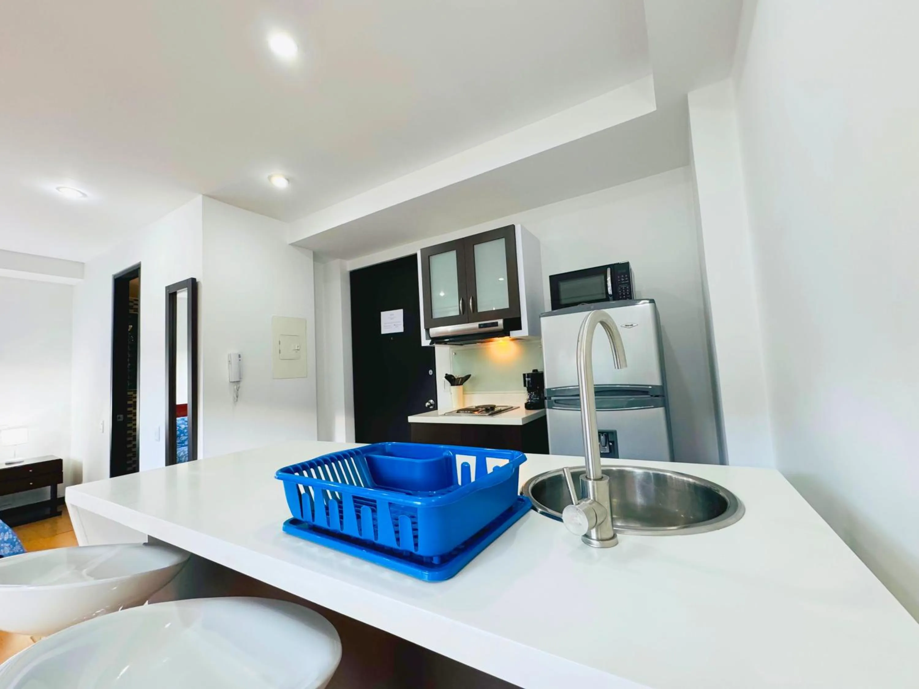 Kitchen or kitchenette in Aparta Suite Continental Bogotá