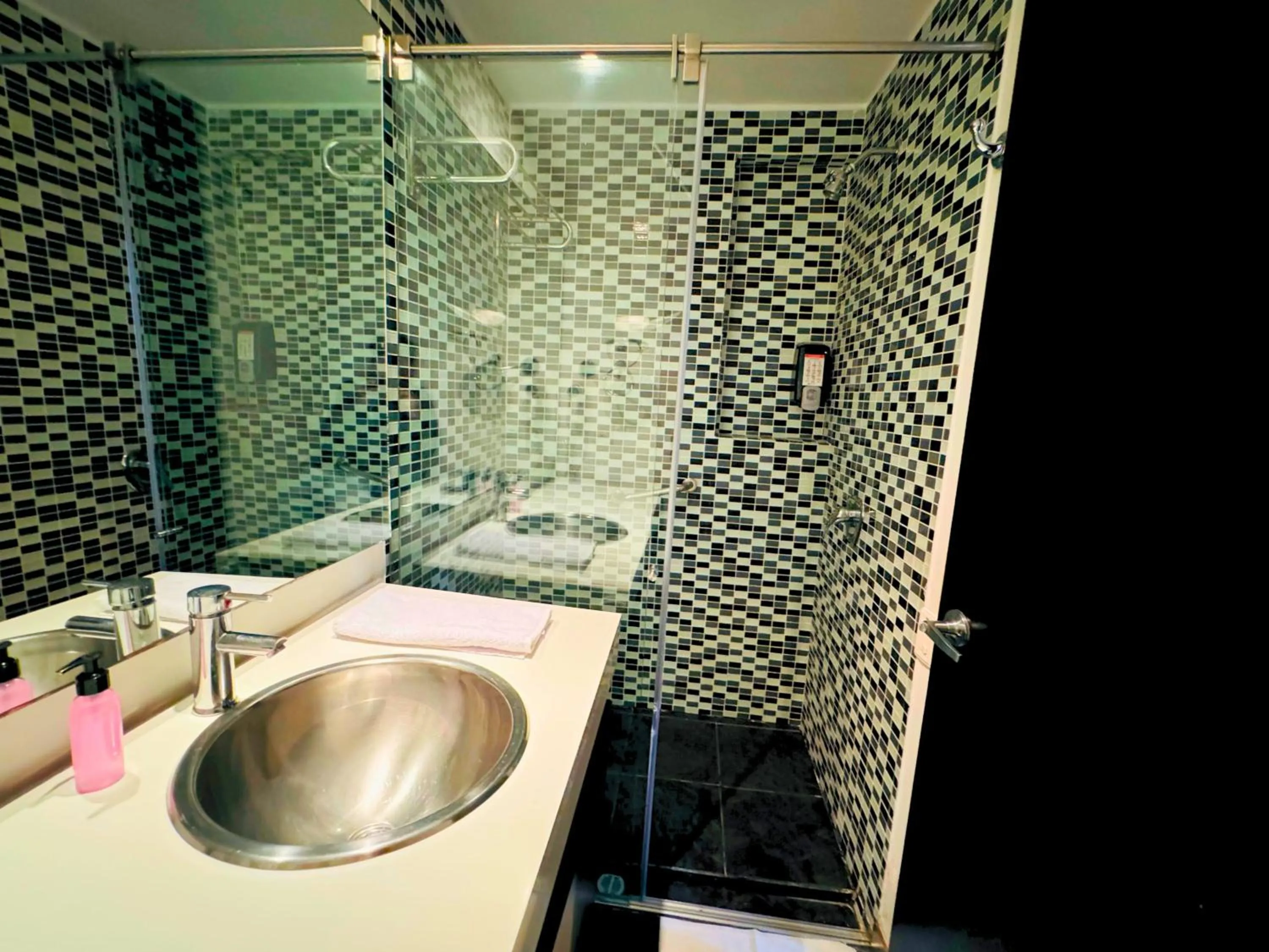 Shower in Aparta Suite Continental Bogotá