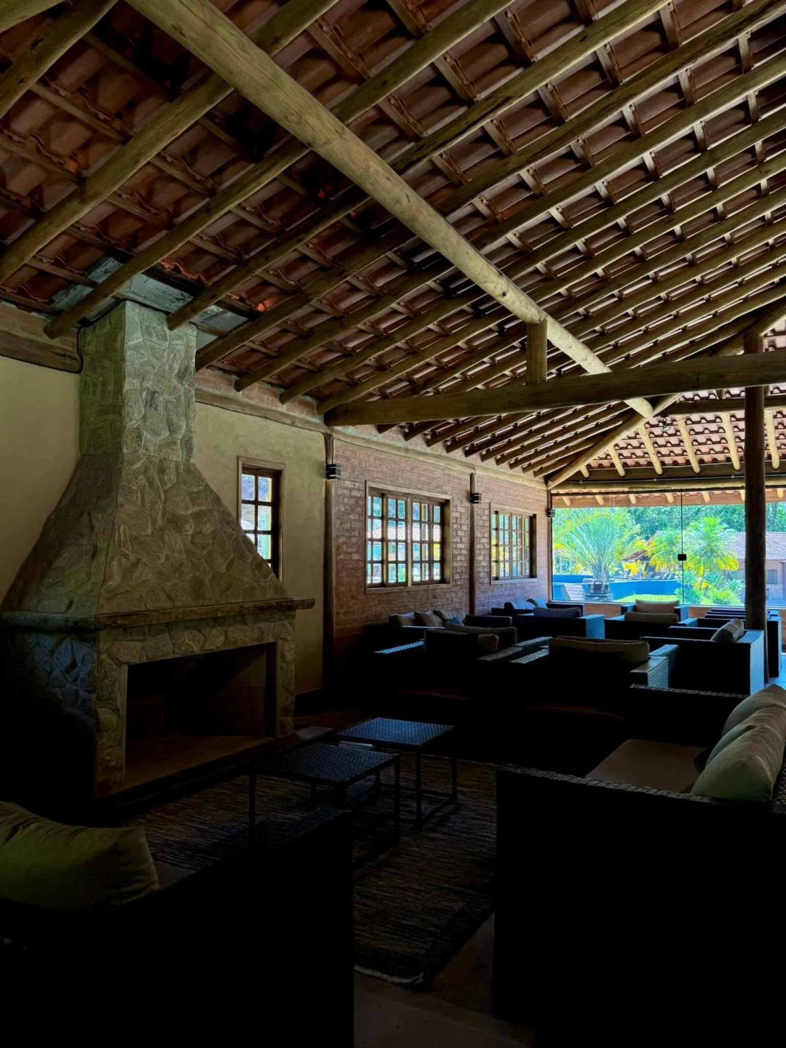 Seating area in Hotel Campestre Atibaia