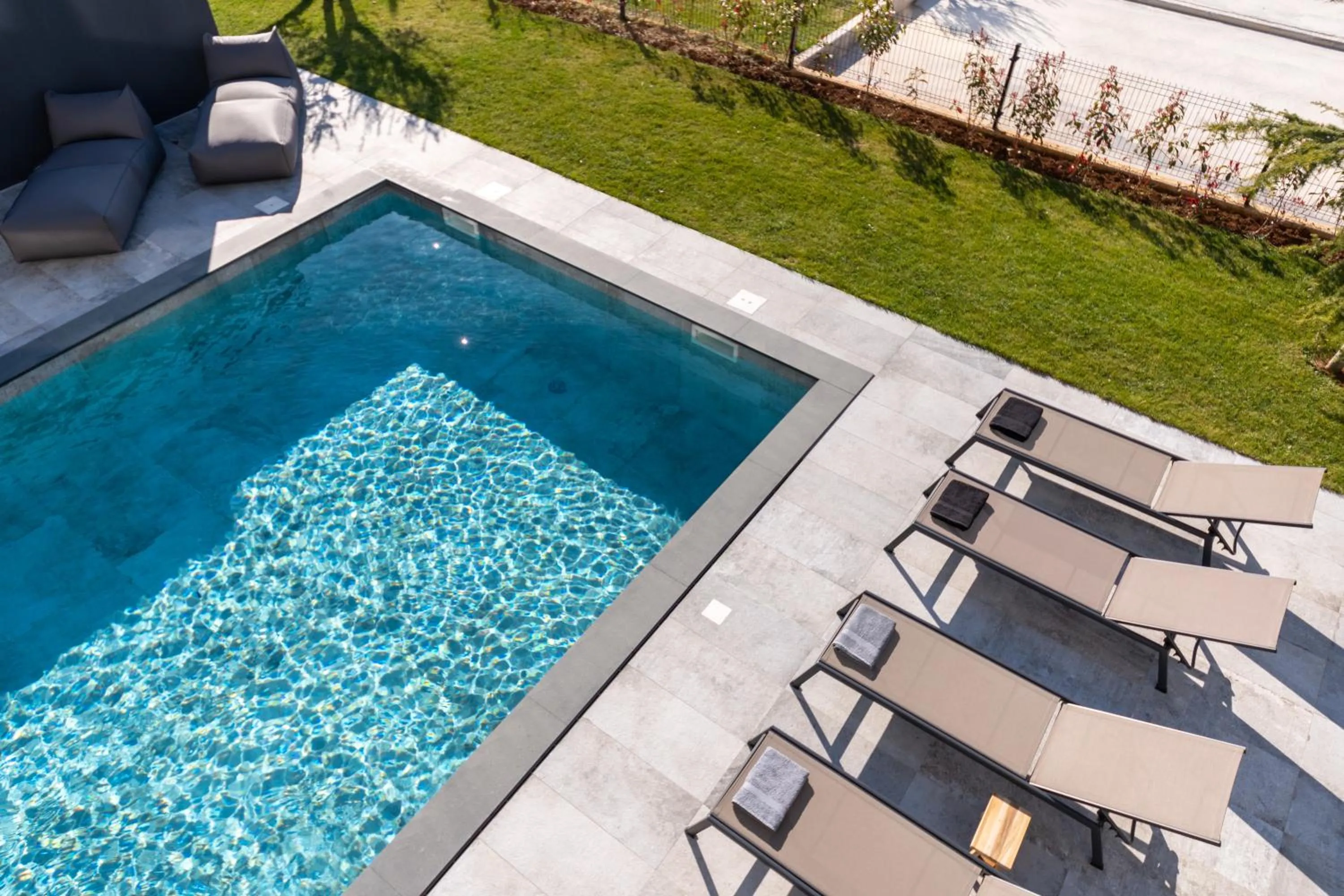 Pool view in Luxury Villa Aruna