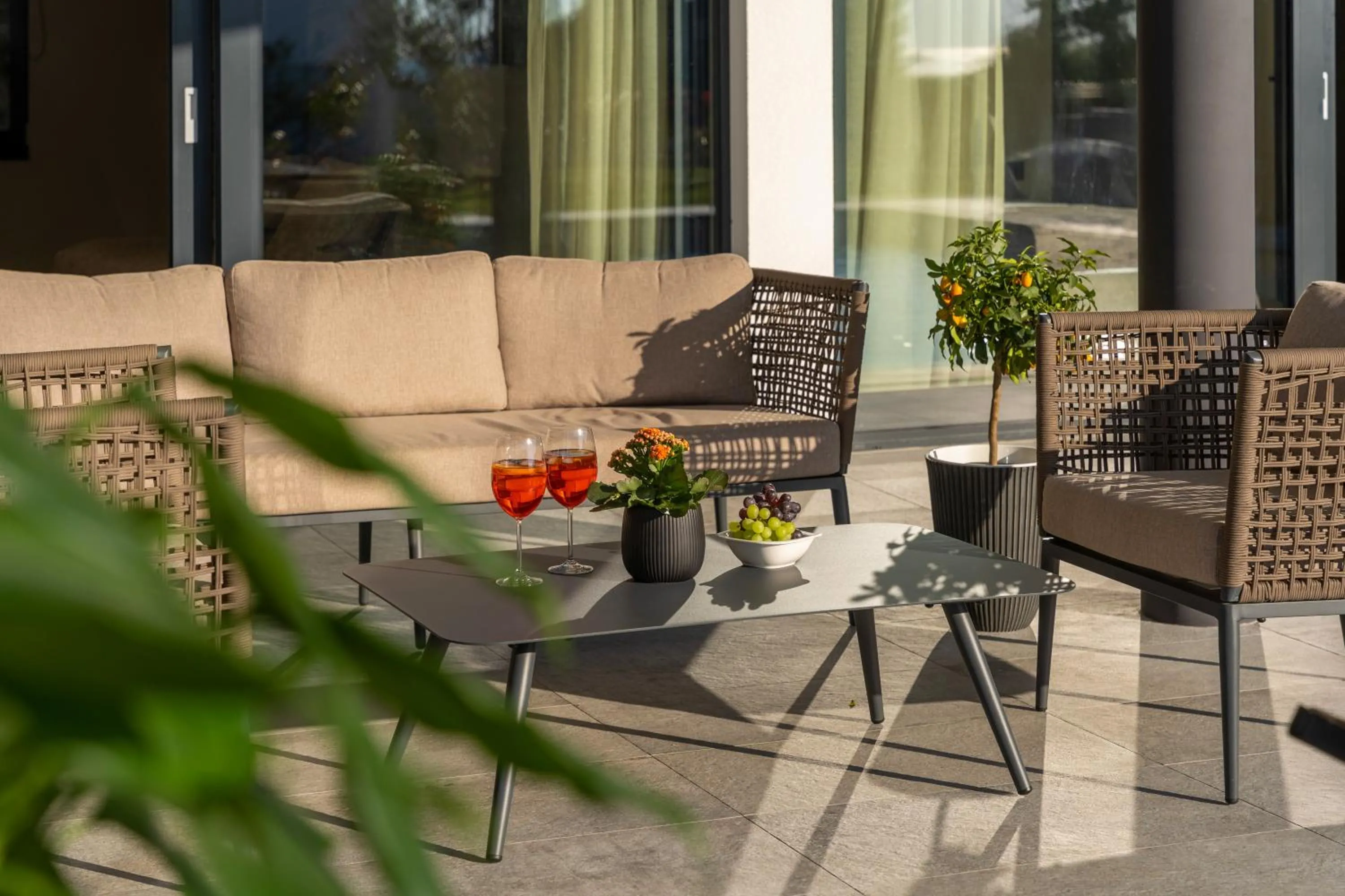 Balcony/Terrace in Luxury Villa Aruna