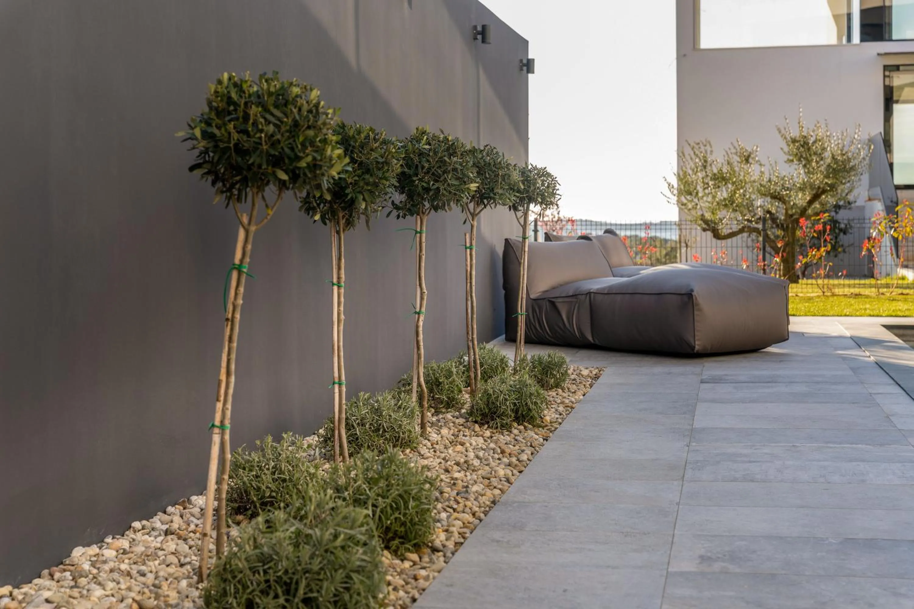 Patio in Luxury Villa Aruna