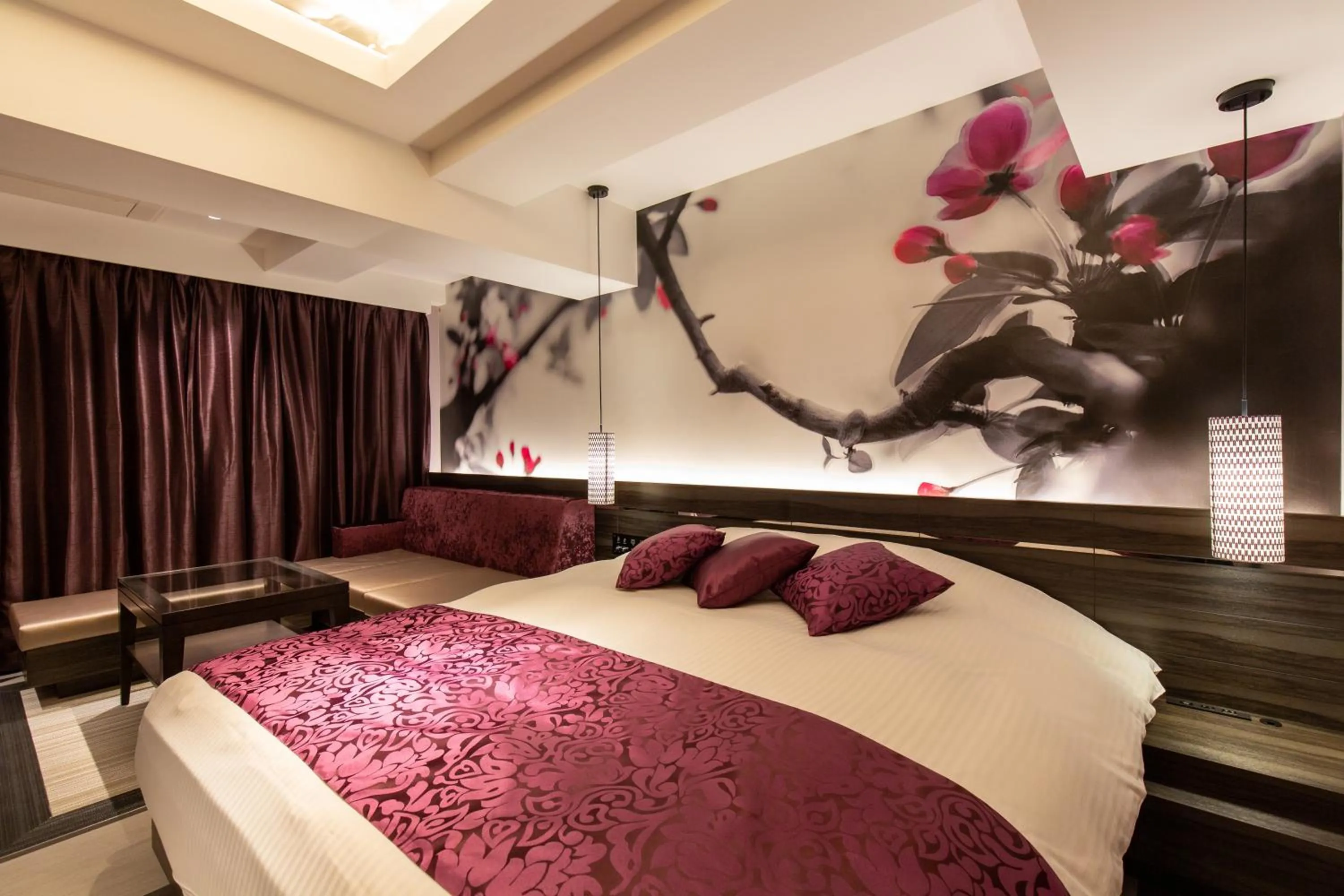 Bed in Hotel Karuta Akasaka -Adult only-