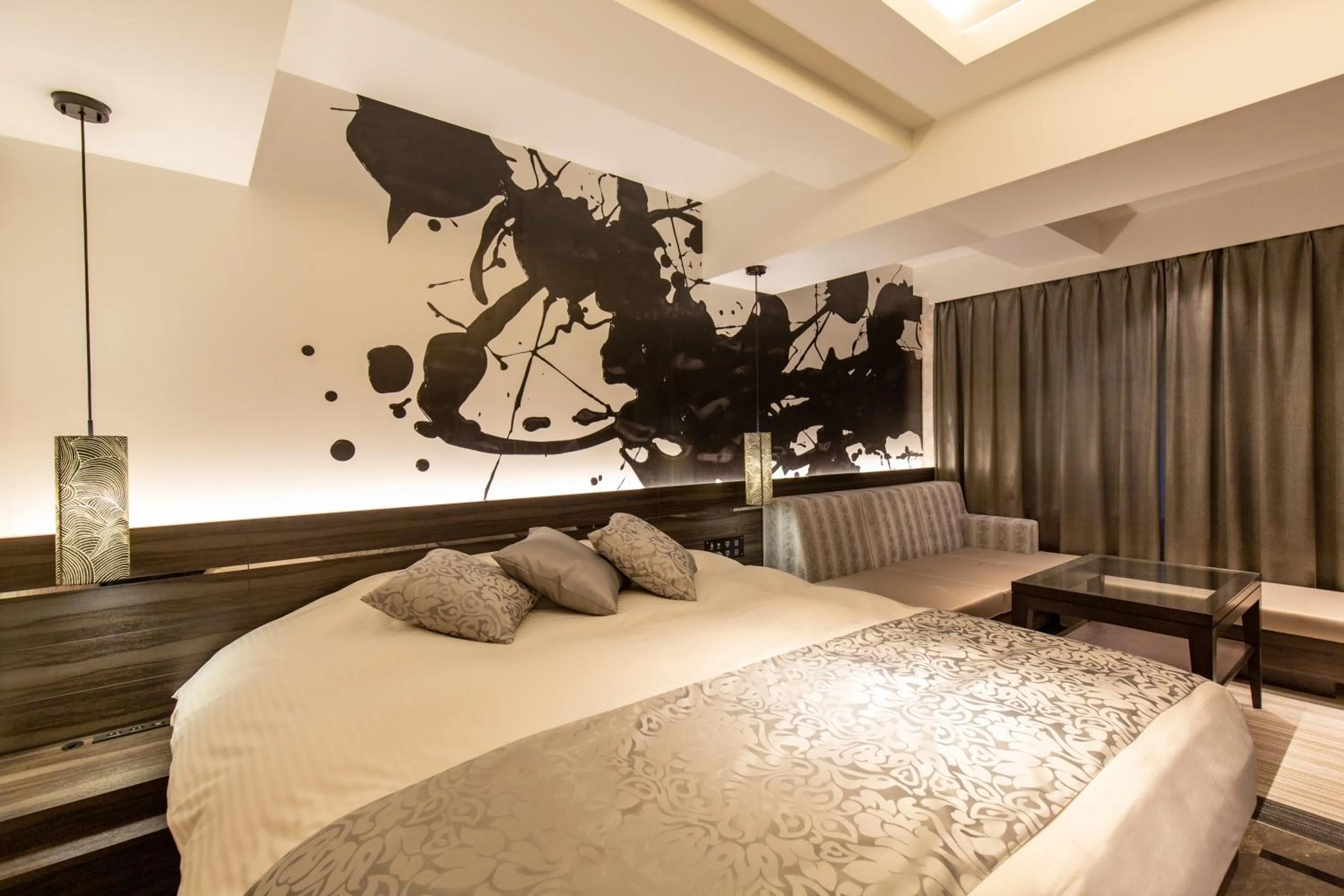 Bed in Hotel Karuta Akasaka -Adult only-