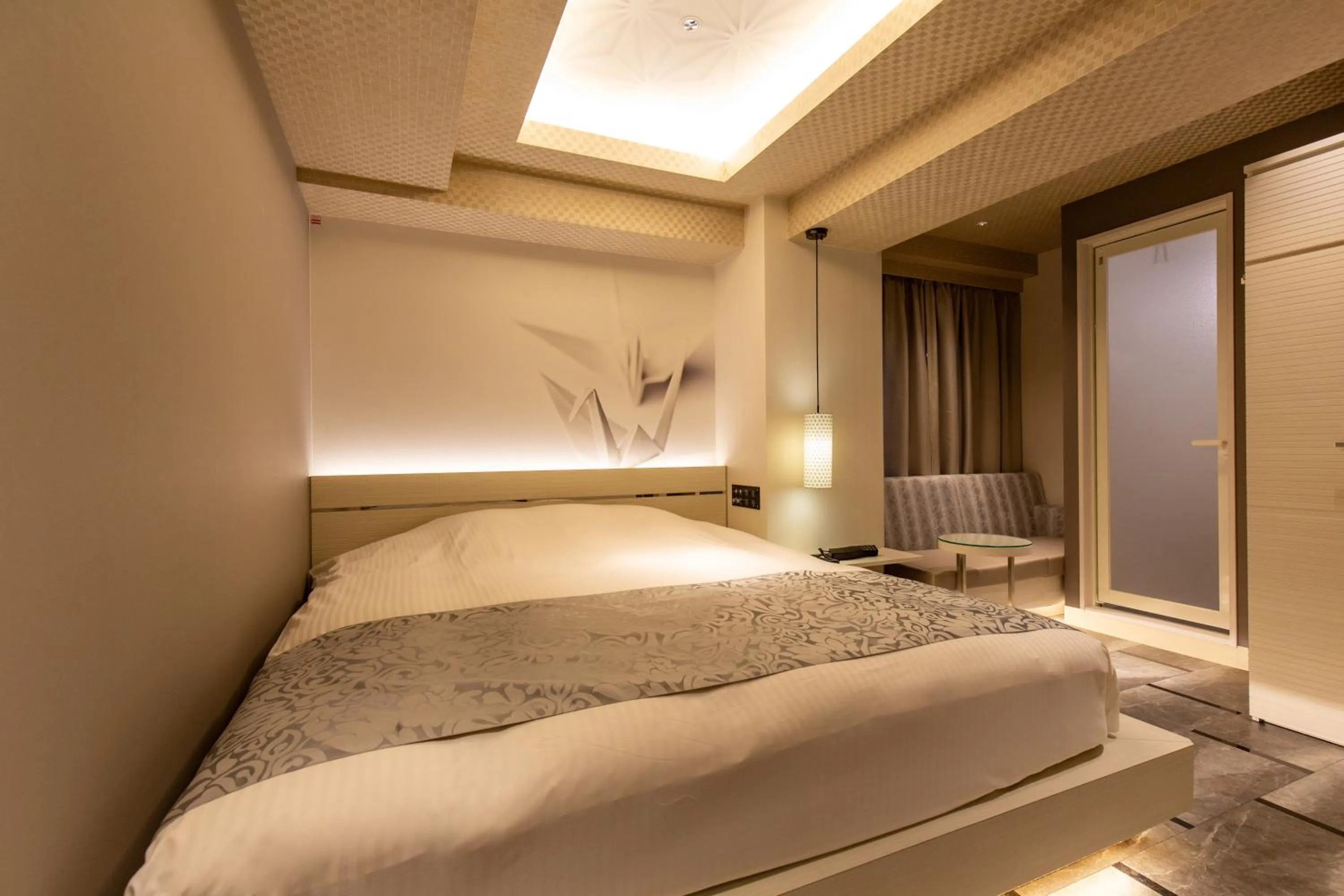 Bed in Hotel Karuta Akasaka -Adult only-