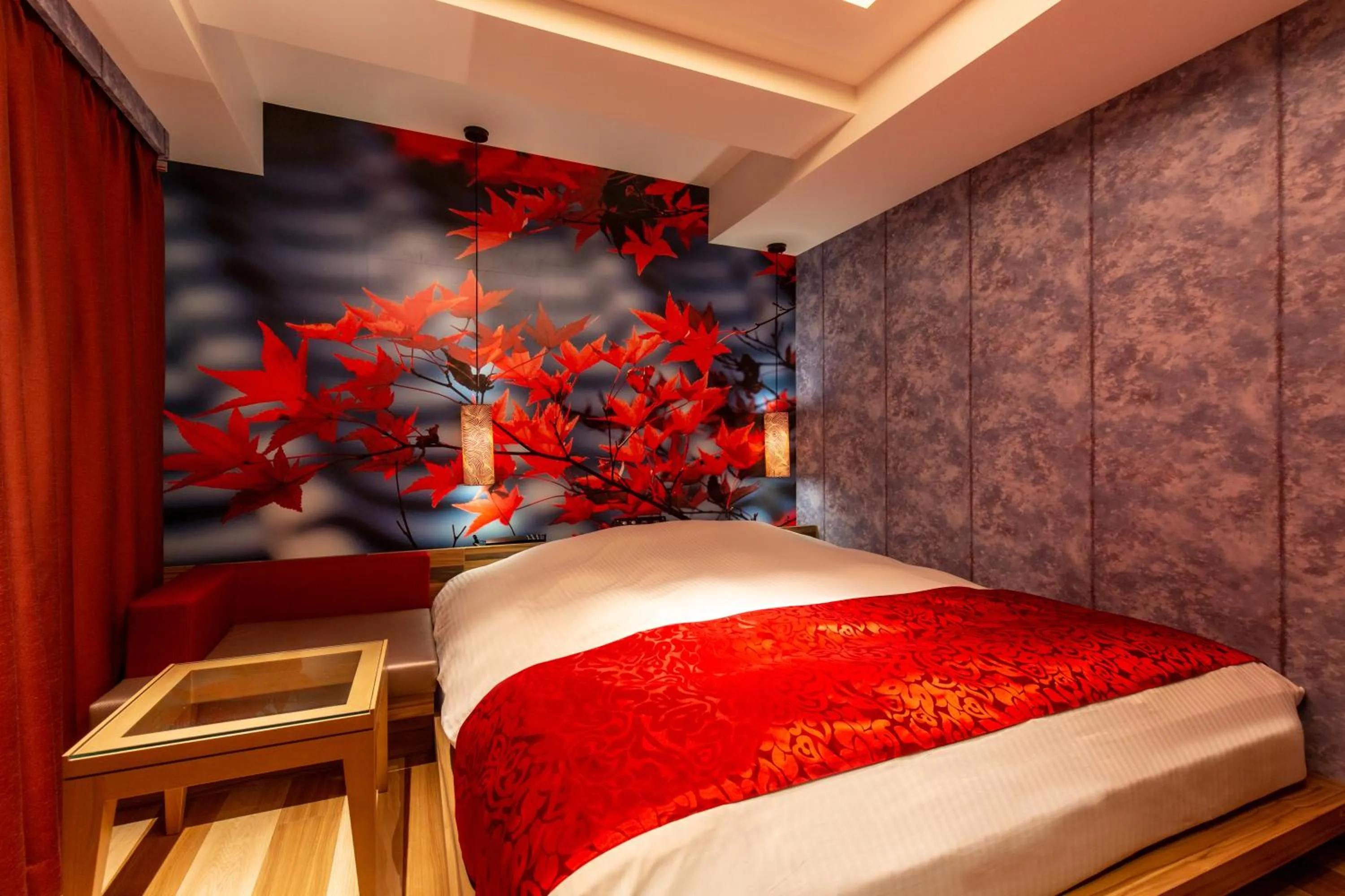 Bed in Hotel Karuta Akasaka -Adult only-