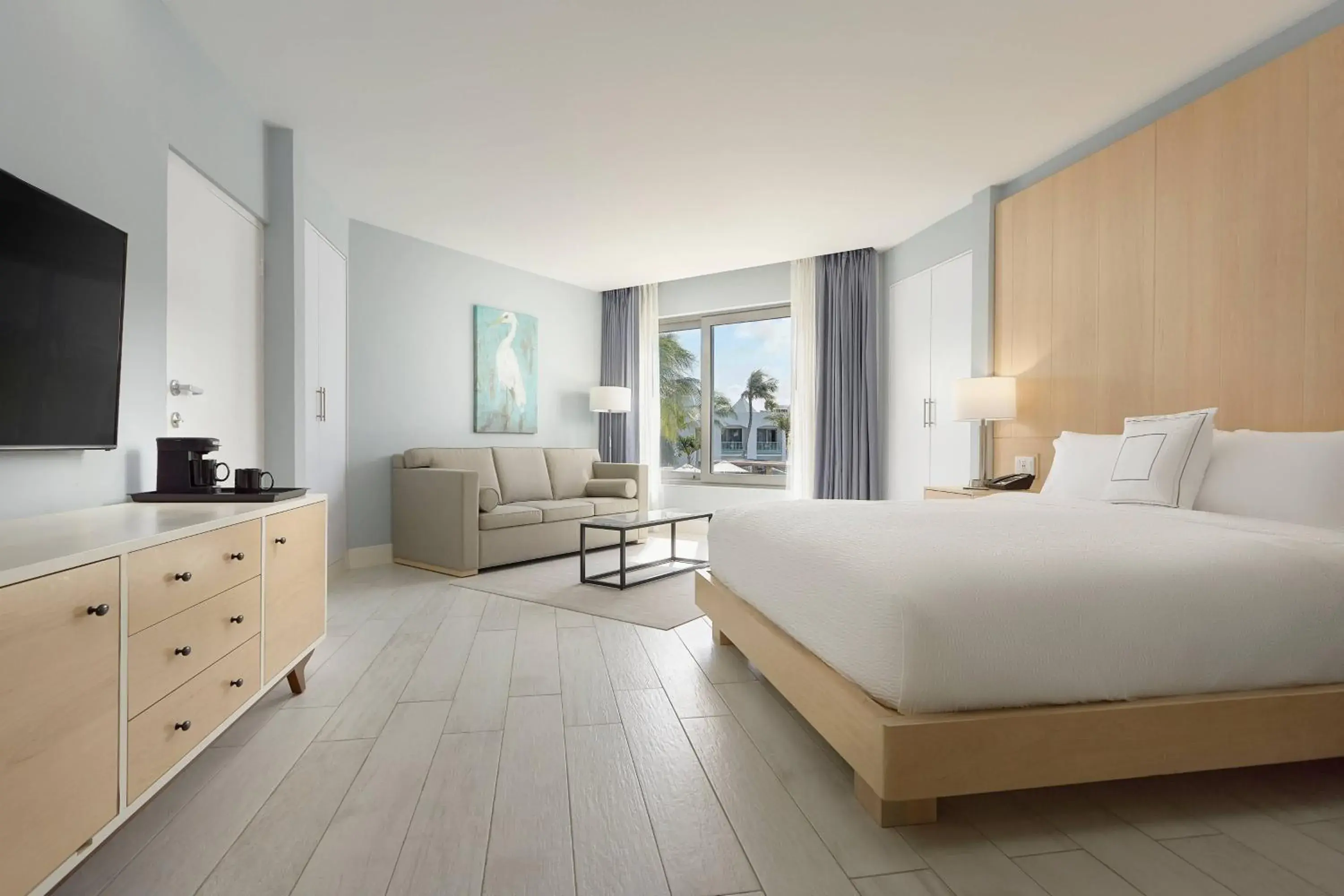 King Room with Sofa Bed and Garden View in Courtyard by Marriott Aruba Resort King Room with Sofa Bed and Garden View in Courtyard by Marriott Aruba Resort