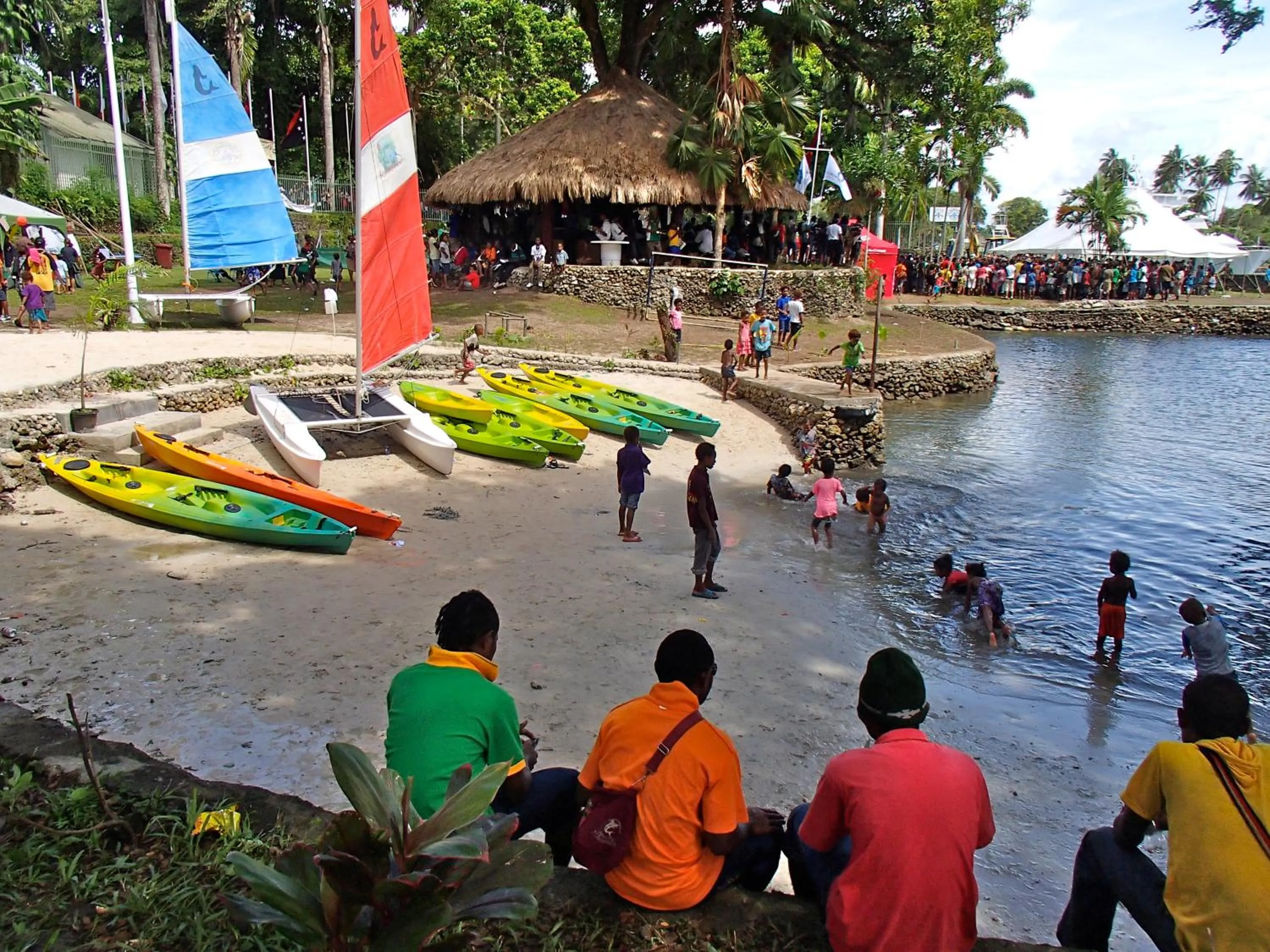 Beach in Madang Resort