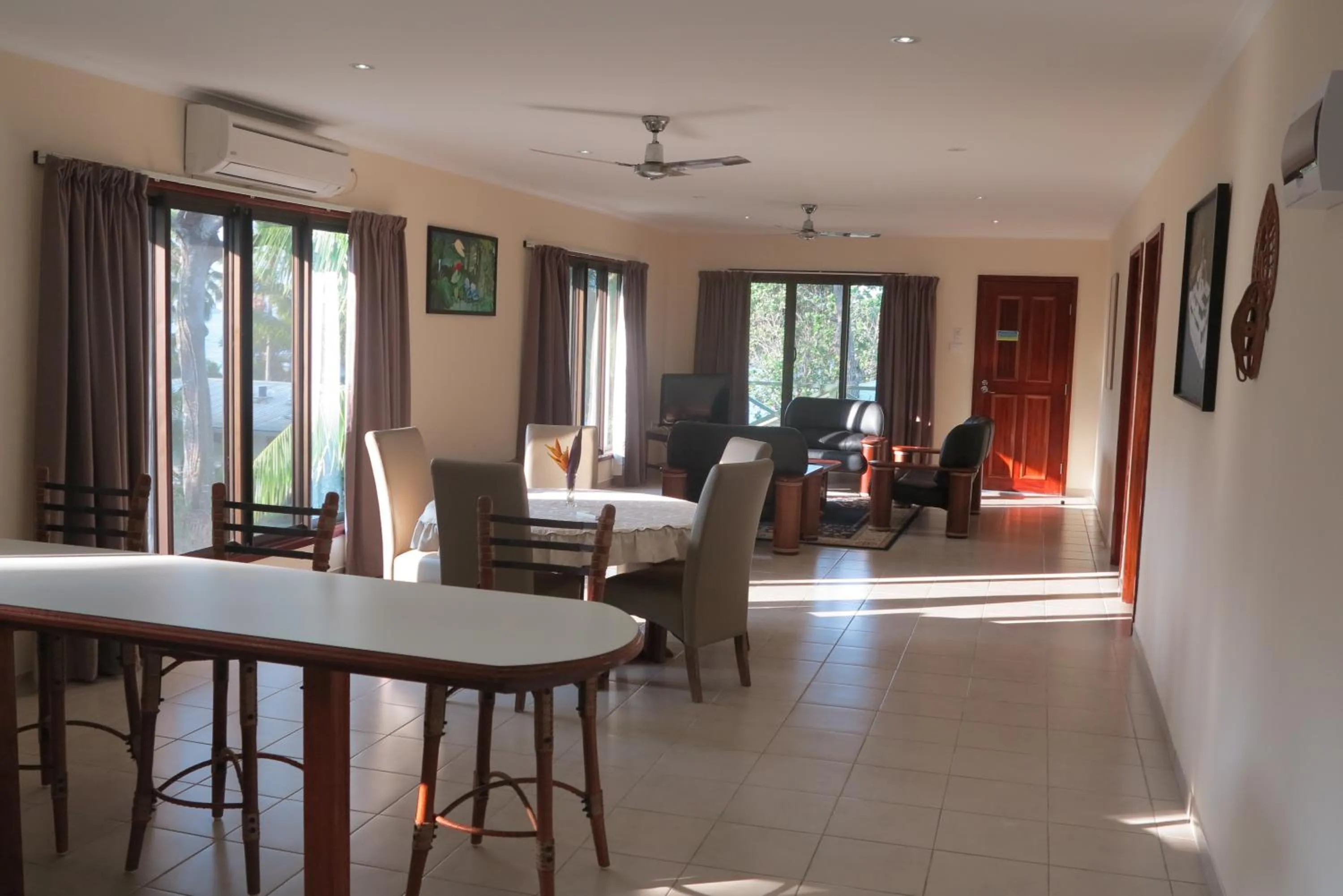 Living room in Madang Resort