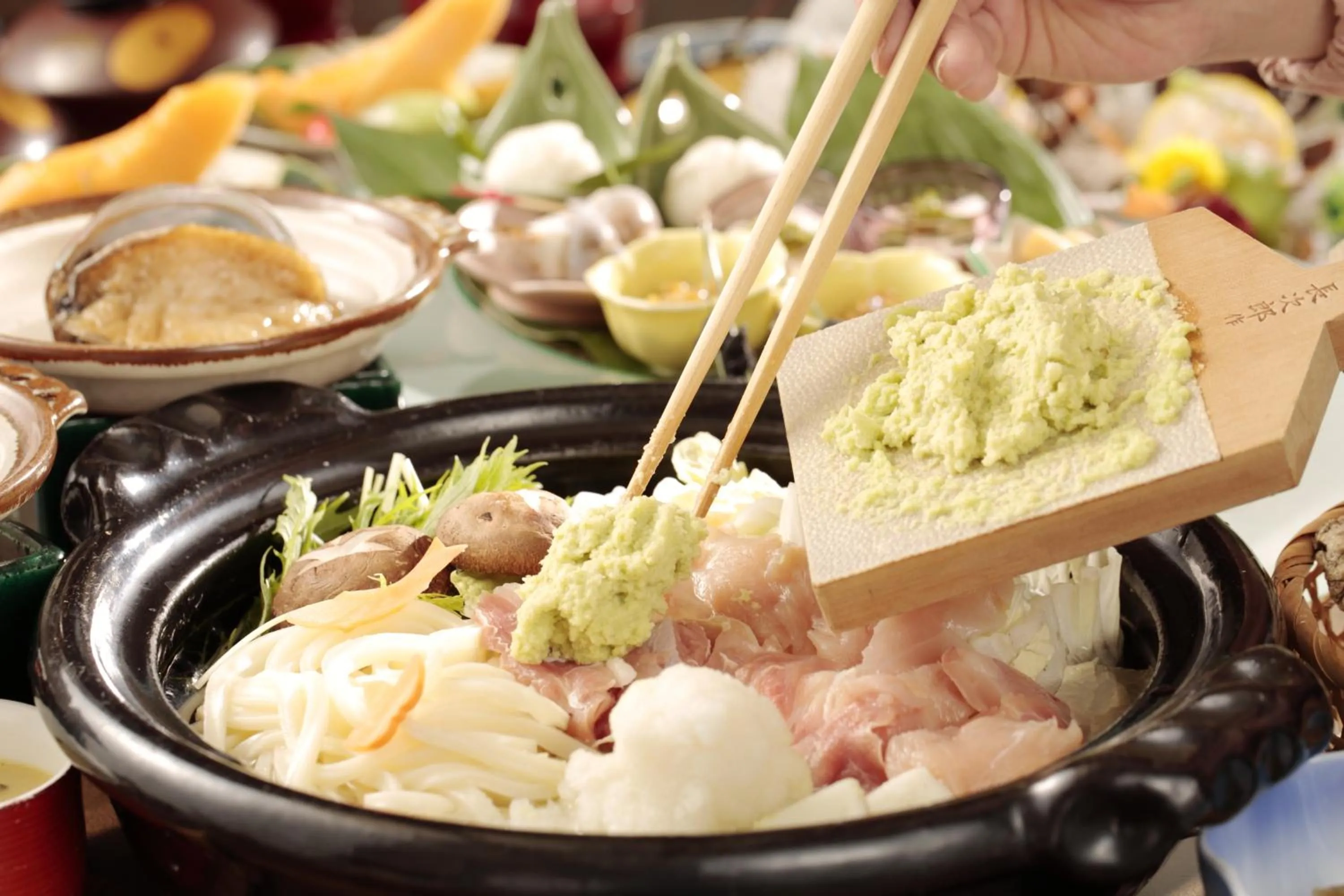 Food close-up in Shirakabe