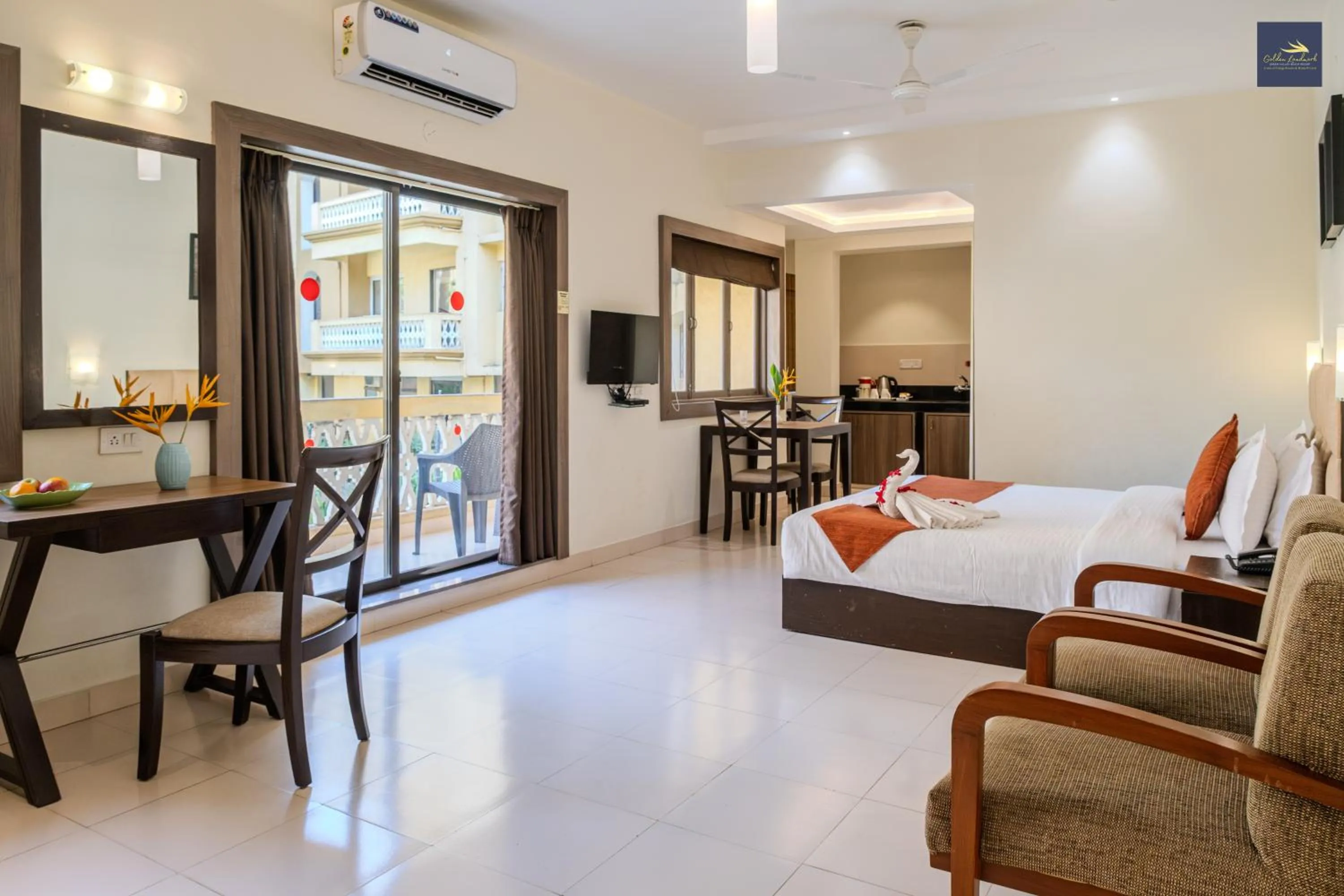 Bedroom, Bed in Golden Landmark Green Valley Beach Resort