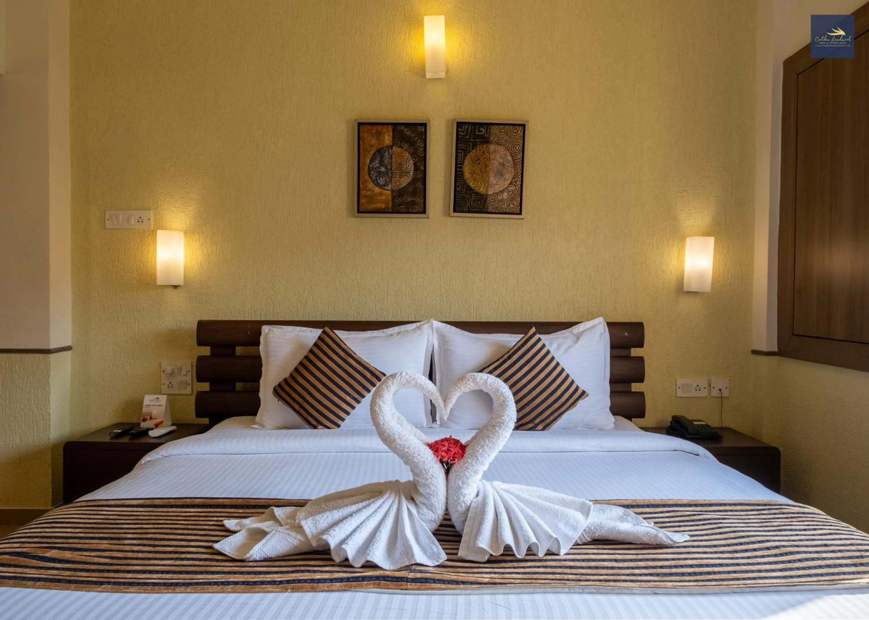 Bed in Golden Landmark Green Valley Beach Resort