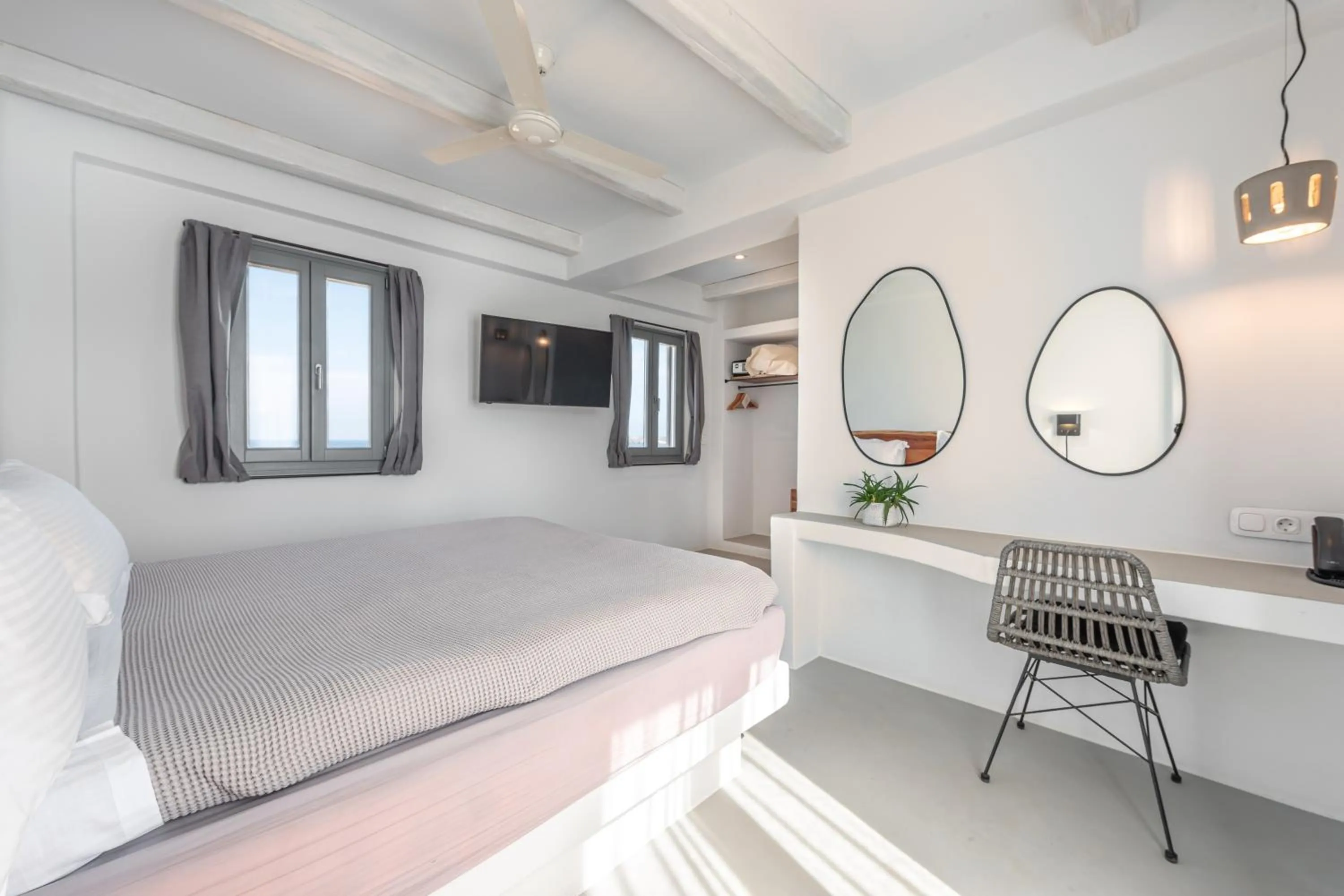Bedroom, Bed in Paros Cape Suites