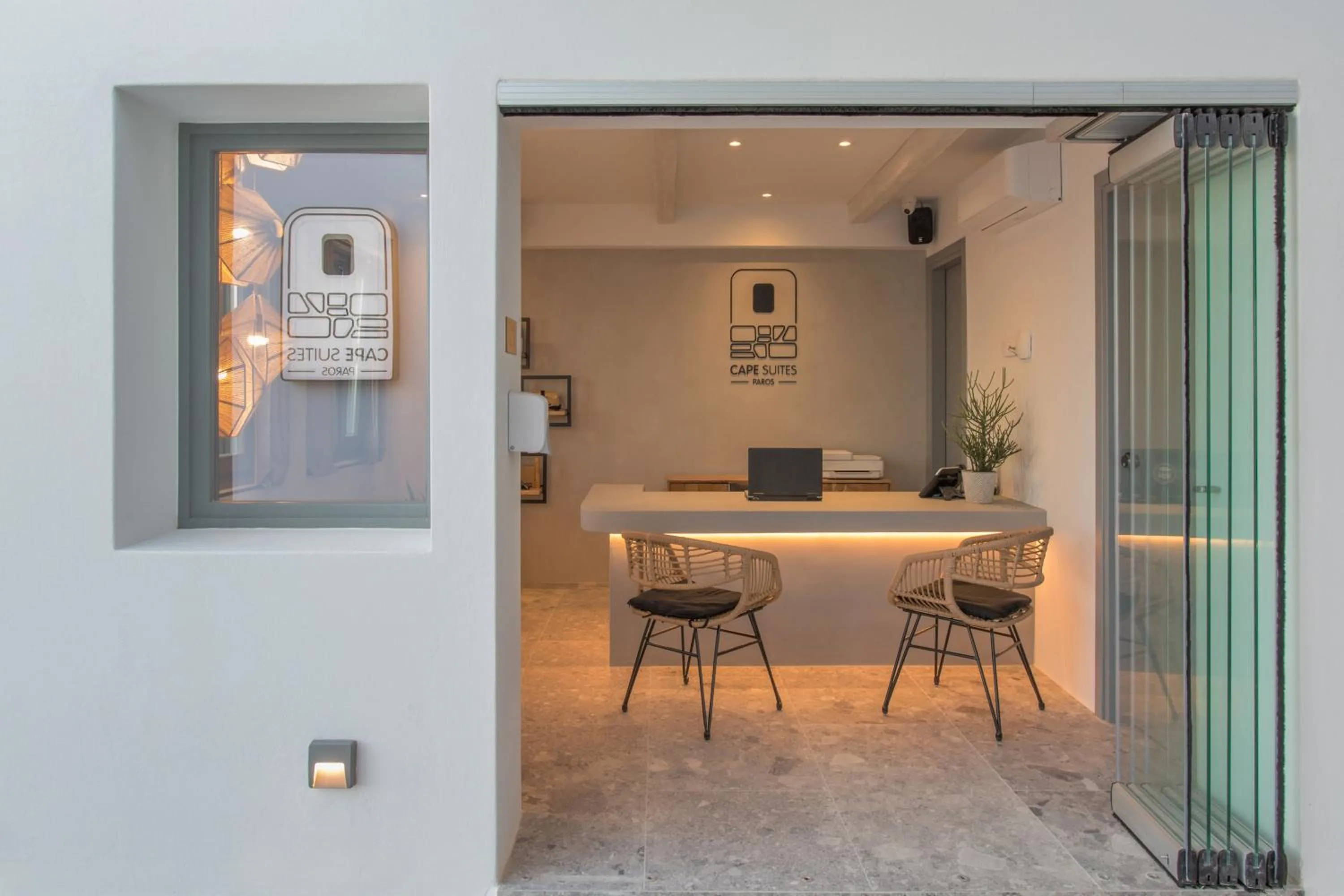 Lobby or reception in Paros Cape Suites