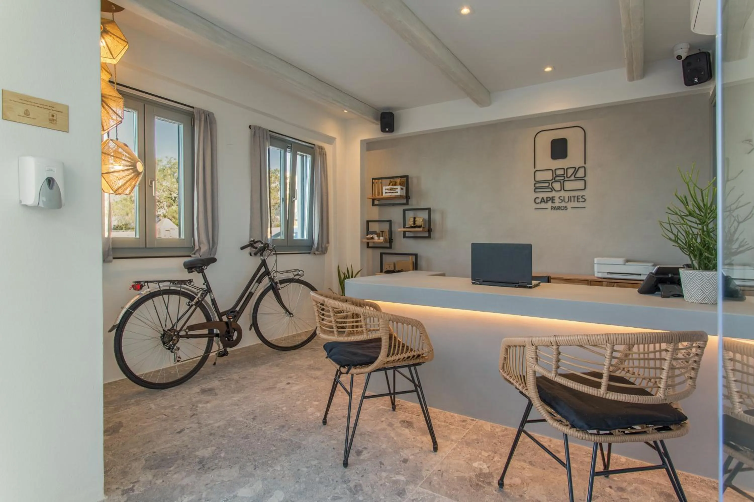 Lobby or reception in Paros Cape Suites