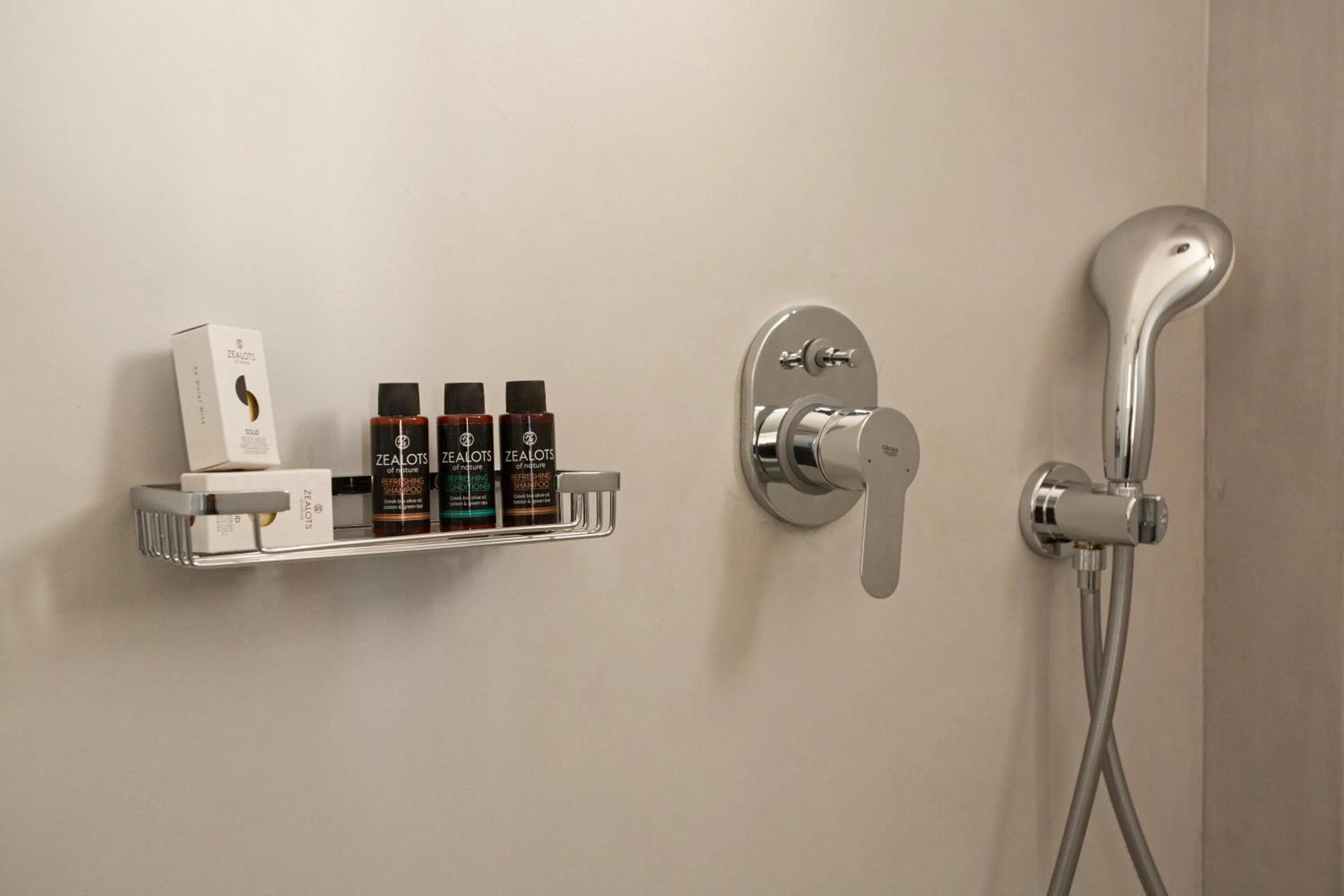 Shower in Paros Cape Suites