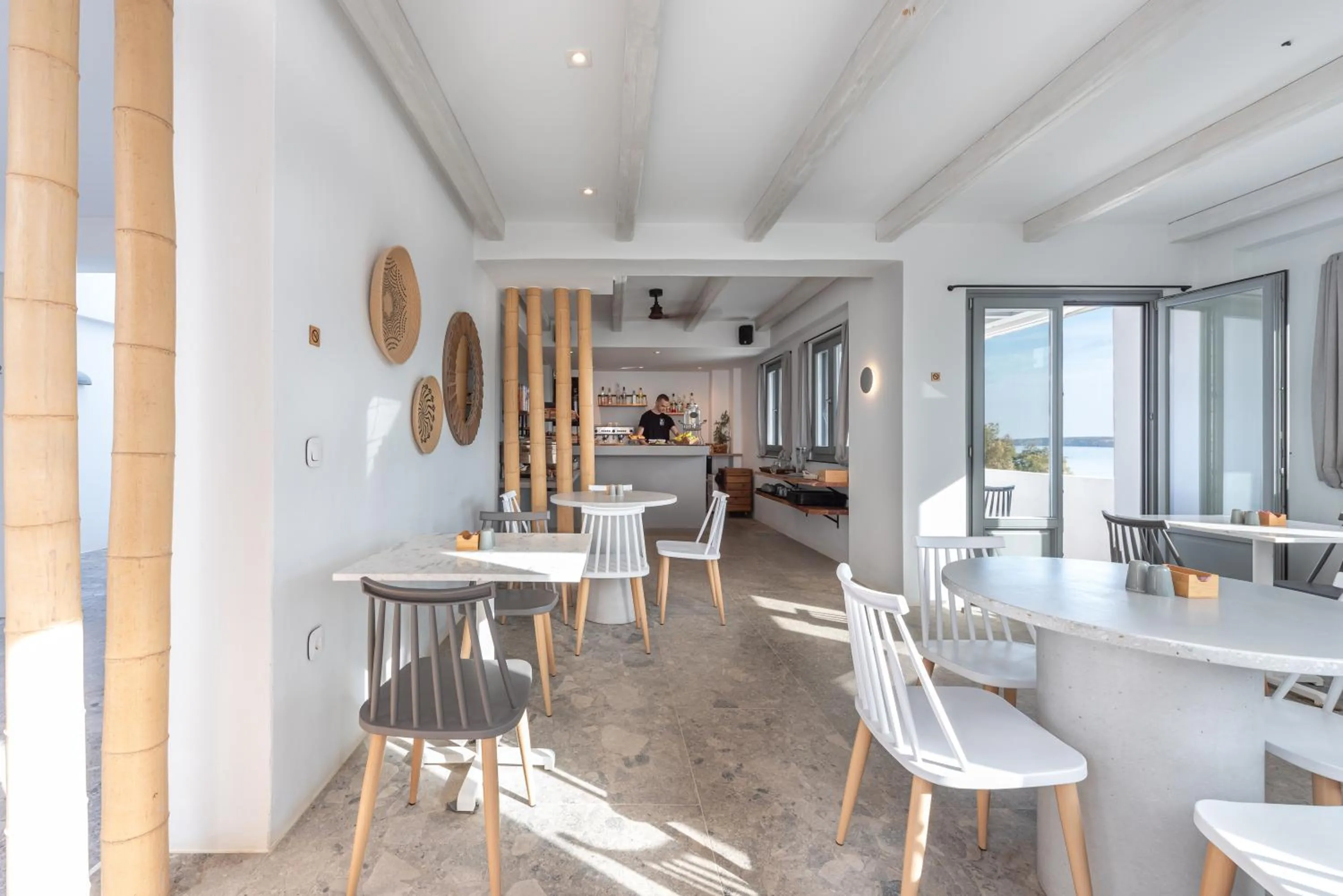 Lounge or bar in Paros Cape Suites
