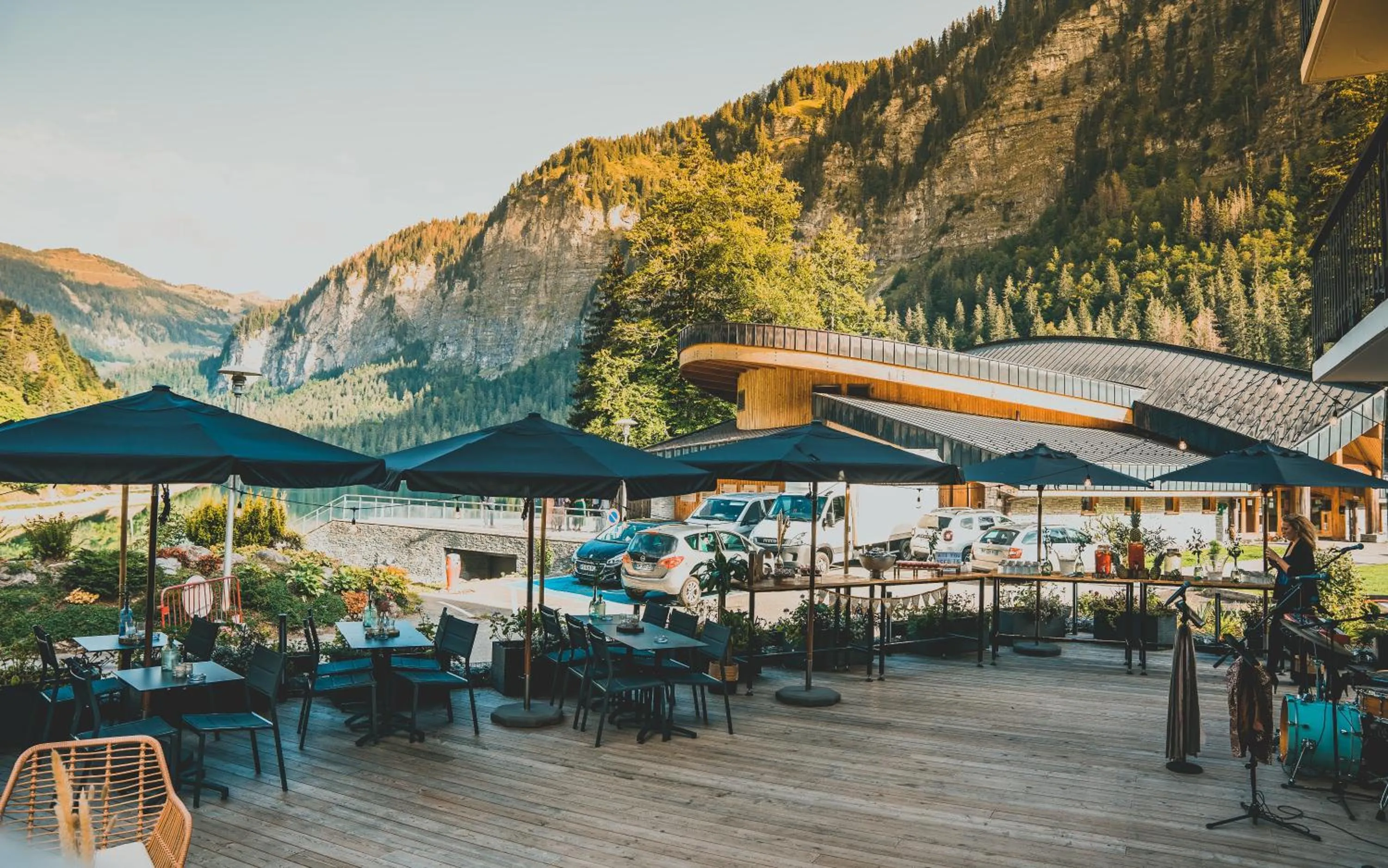 Patio in Hotel Du Lac