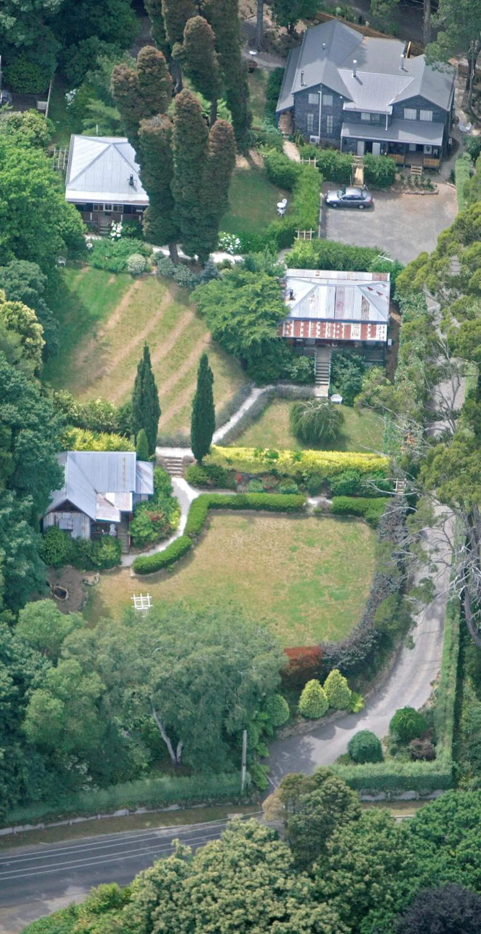 Bird's eye view in Observatory Cottages