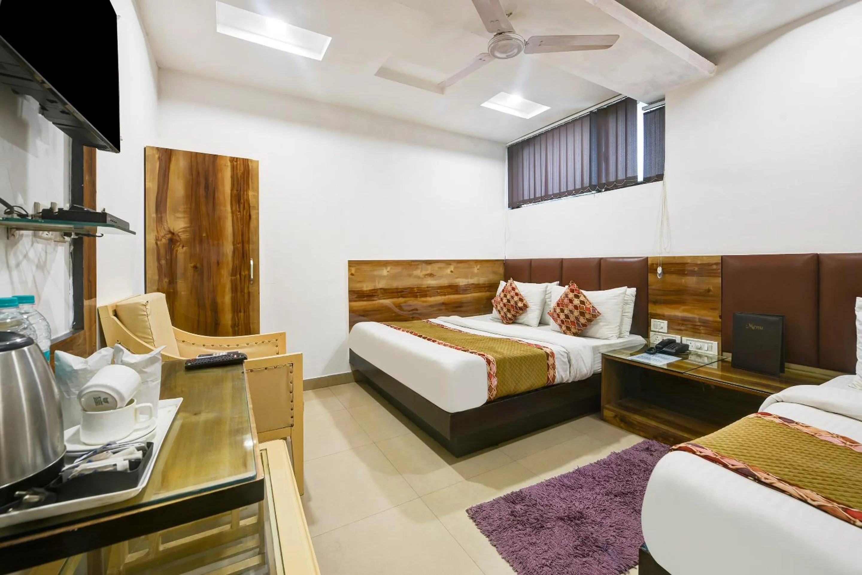 Bedroom, Bed in Hotel Shri Vinayak in City Centre at New Delhi Railway Station-By RCG Hotels