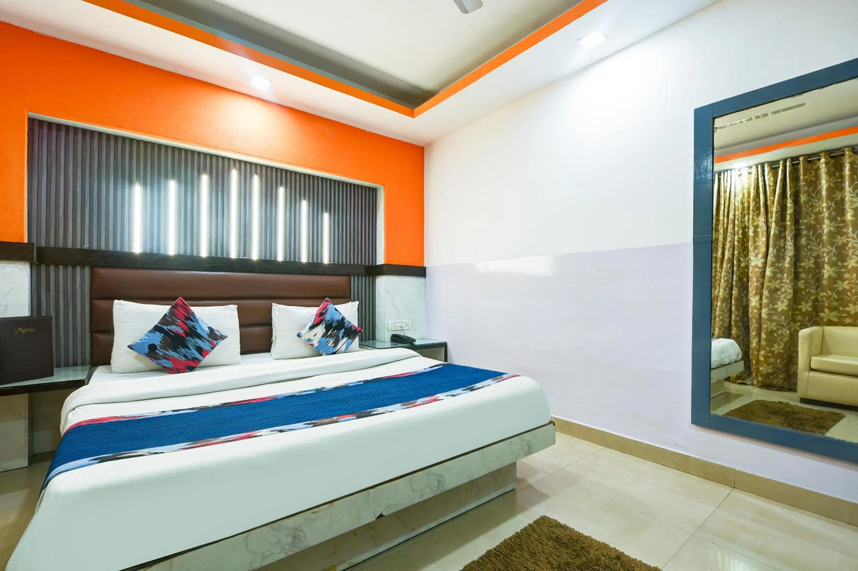 Bedroom, Bed in Hotel Shri Vinayak in City Centre at New Delhi Railway Station-By RCG Hotels