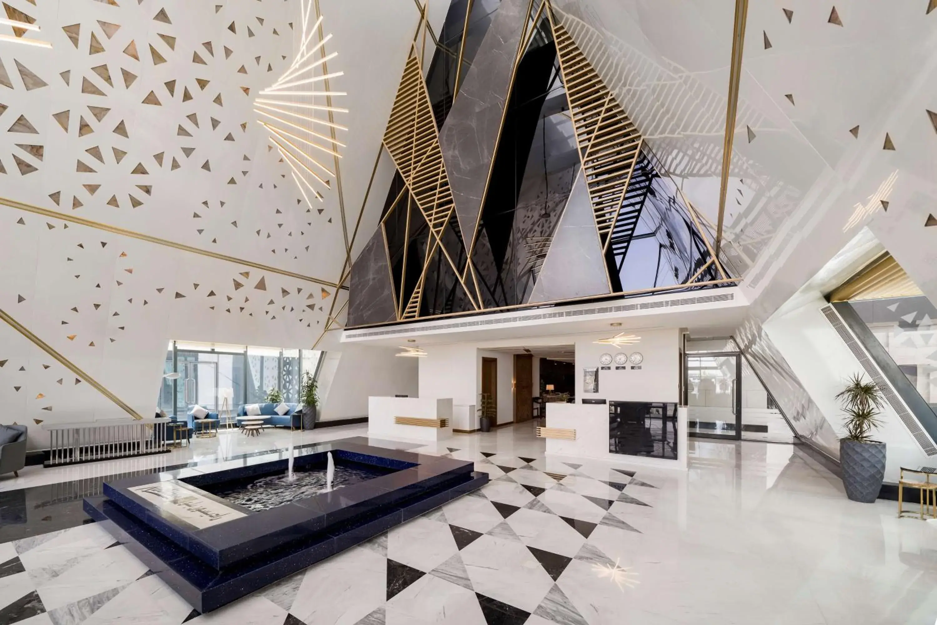 Lobby or reception in Radisson Blu Hotel Riyadh Qurtuba Lobby or reception in Radisson Blu Hotel Riyadh Qurtuba