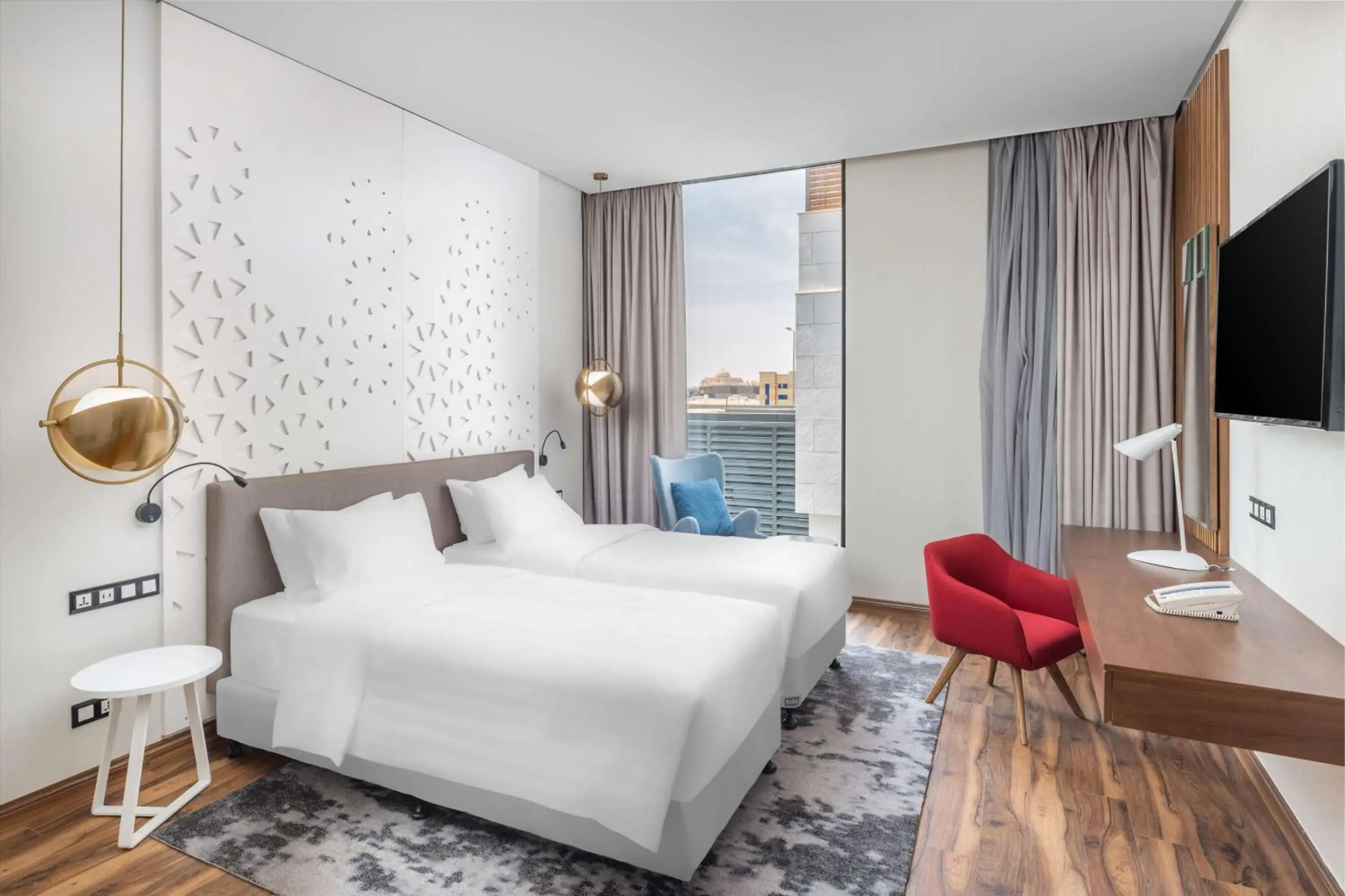 Photo of the whole room, Bed in Radisson Blu Hotel Riyadh Qurtuba Photo of the whole room, Bed in Radisson Blu Hotel Riyadh Qurtuba