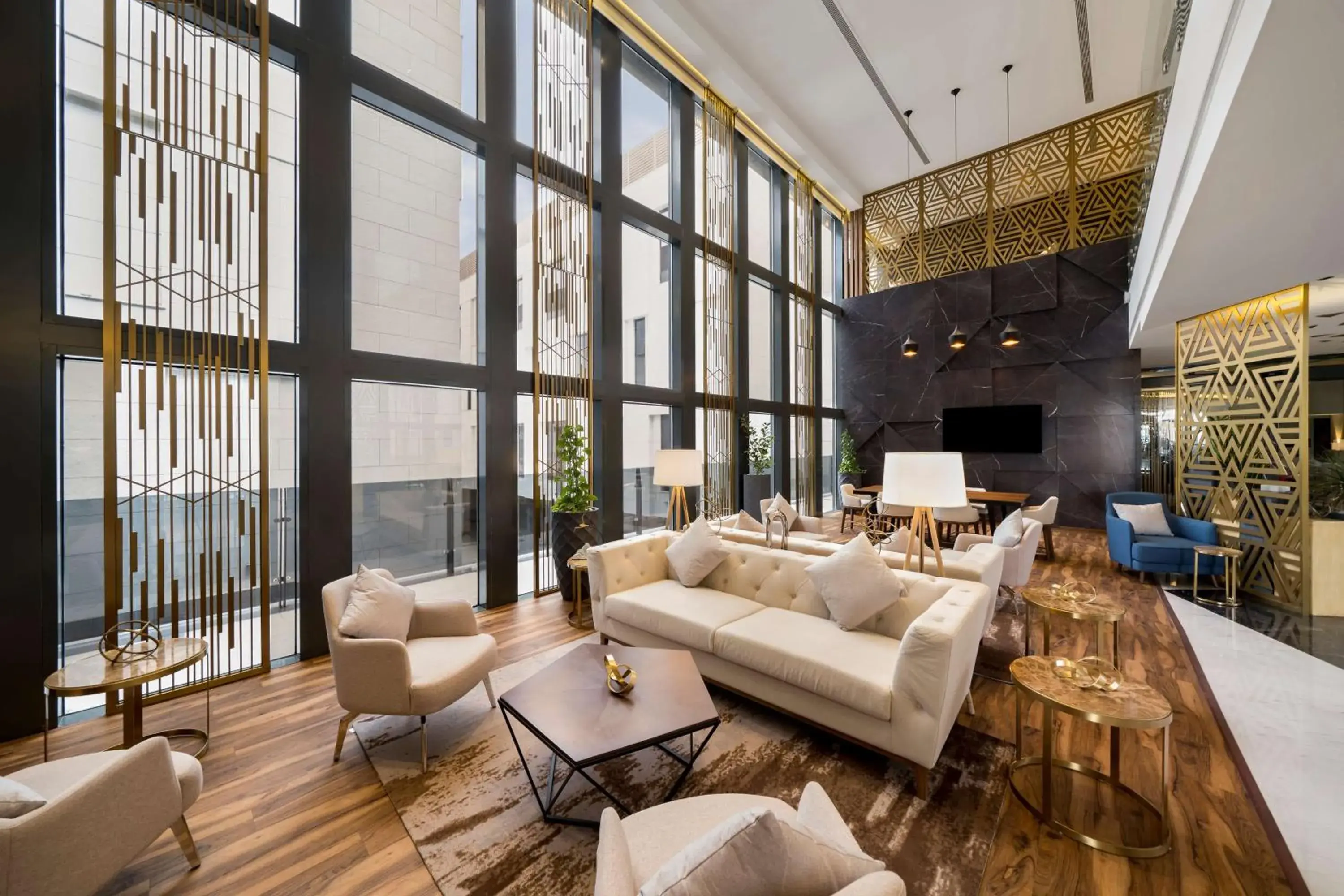 Lobby or reception in Radisson Blu Hotel Riyadh Qurtuba Lobby or reception in Radisson Blu Hotel Riyadh Qurtuba