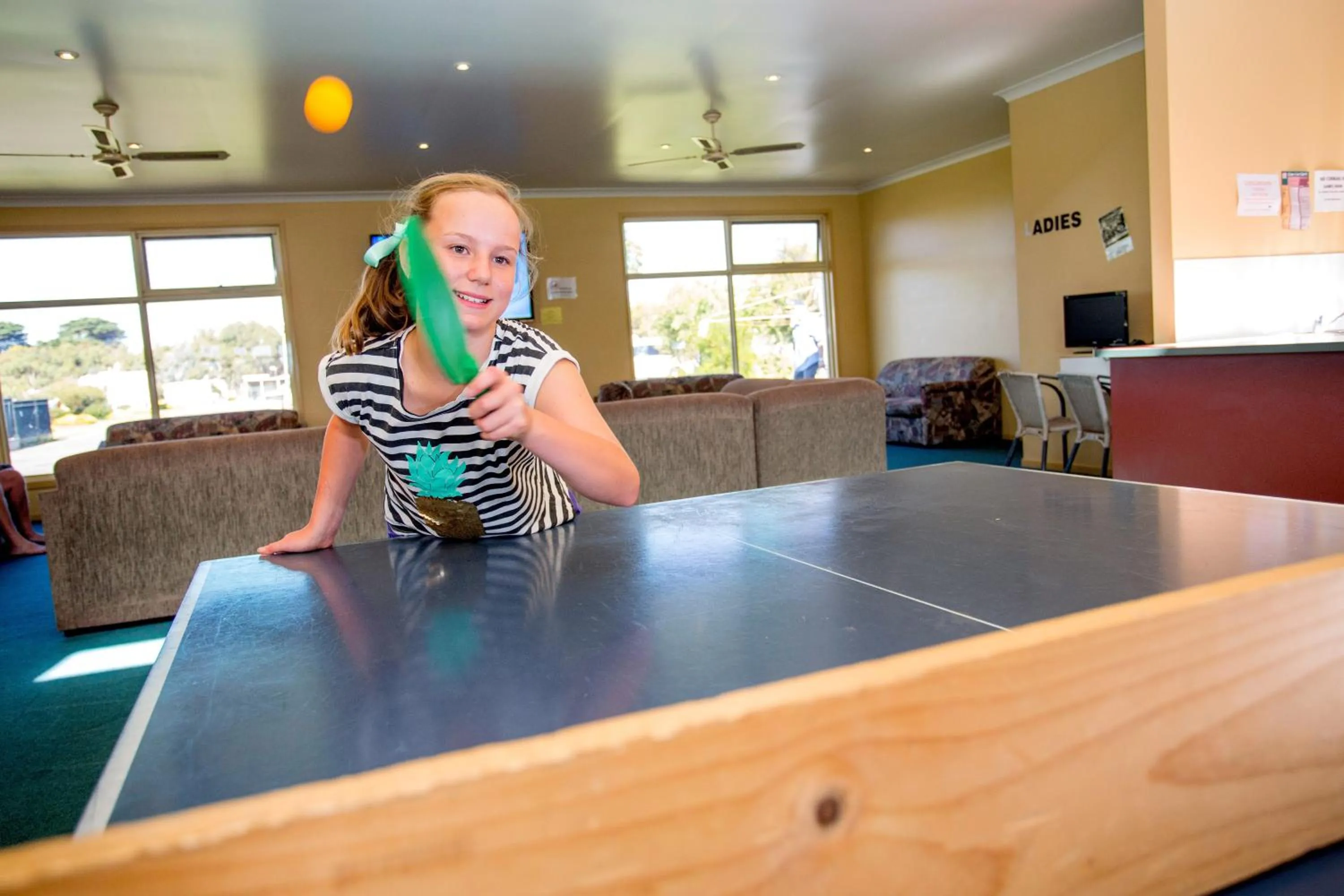 Table tennis in NRMA Warrnambool Riverside Holiday Park