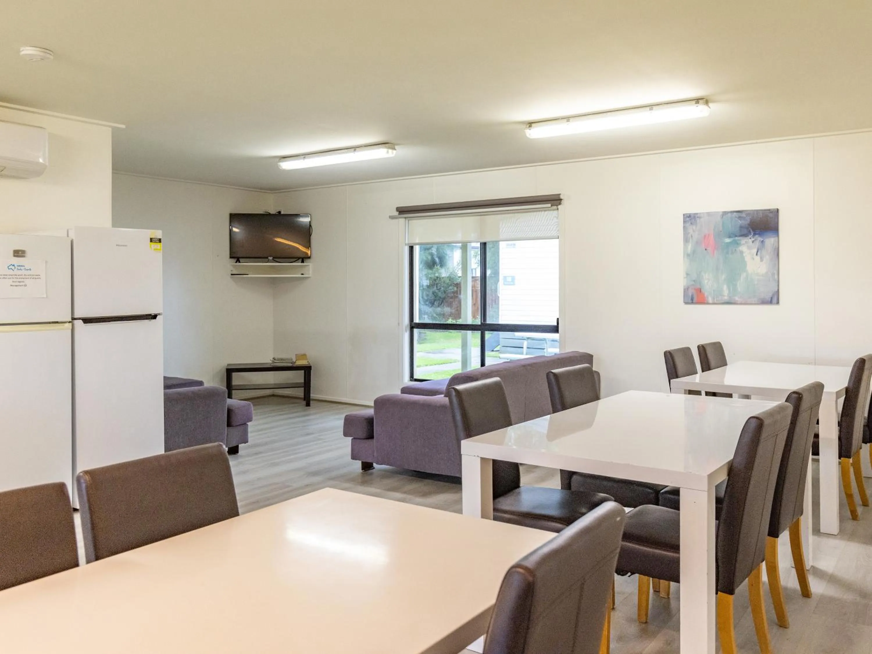 Communal lounge/ TV room in NRMA Warrnambool Riverside Holiday Park