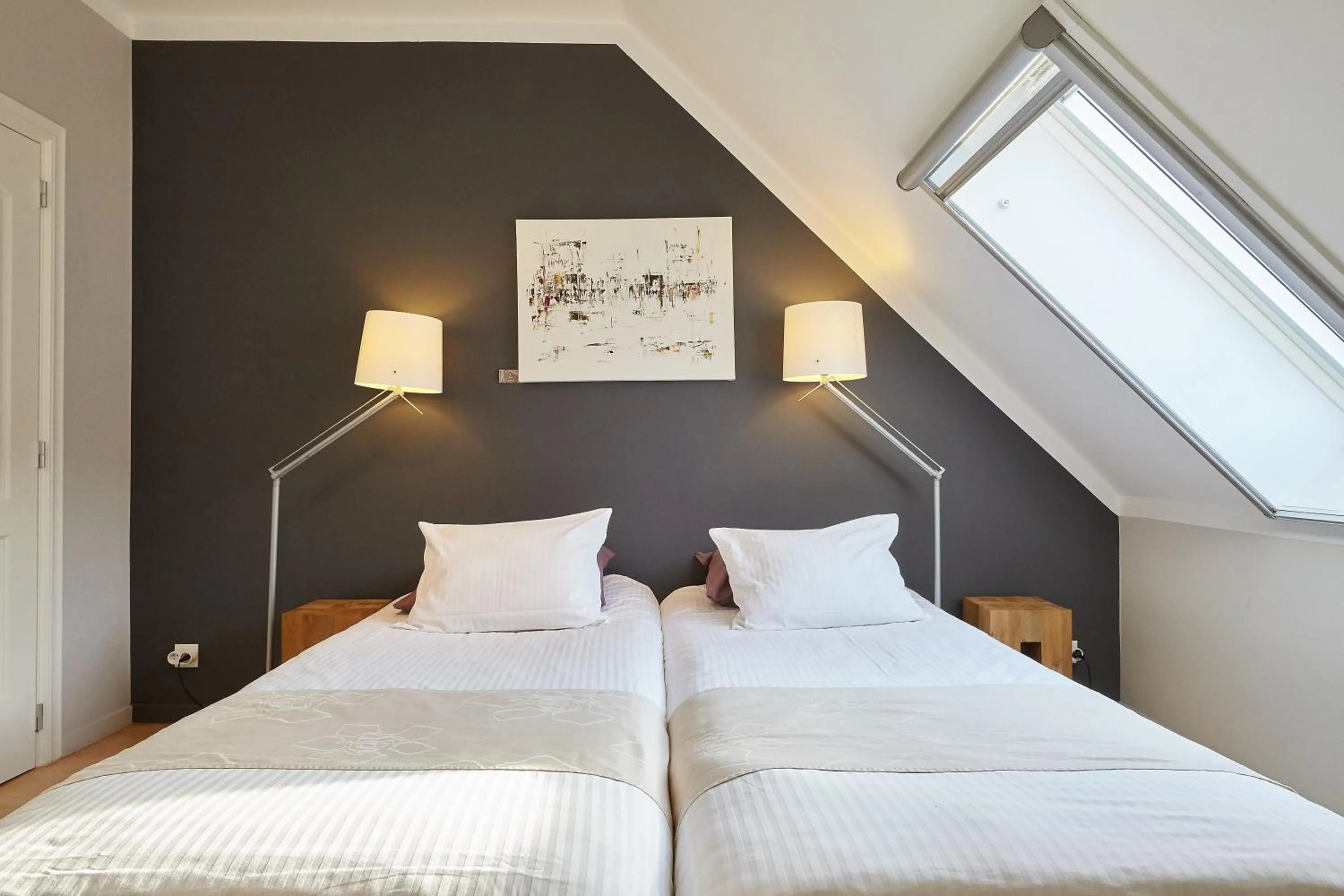 Standard Twin Room with Garden View in B&B Zinnen en Minnen