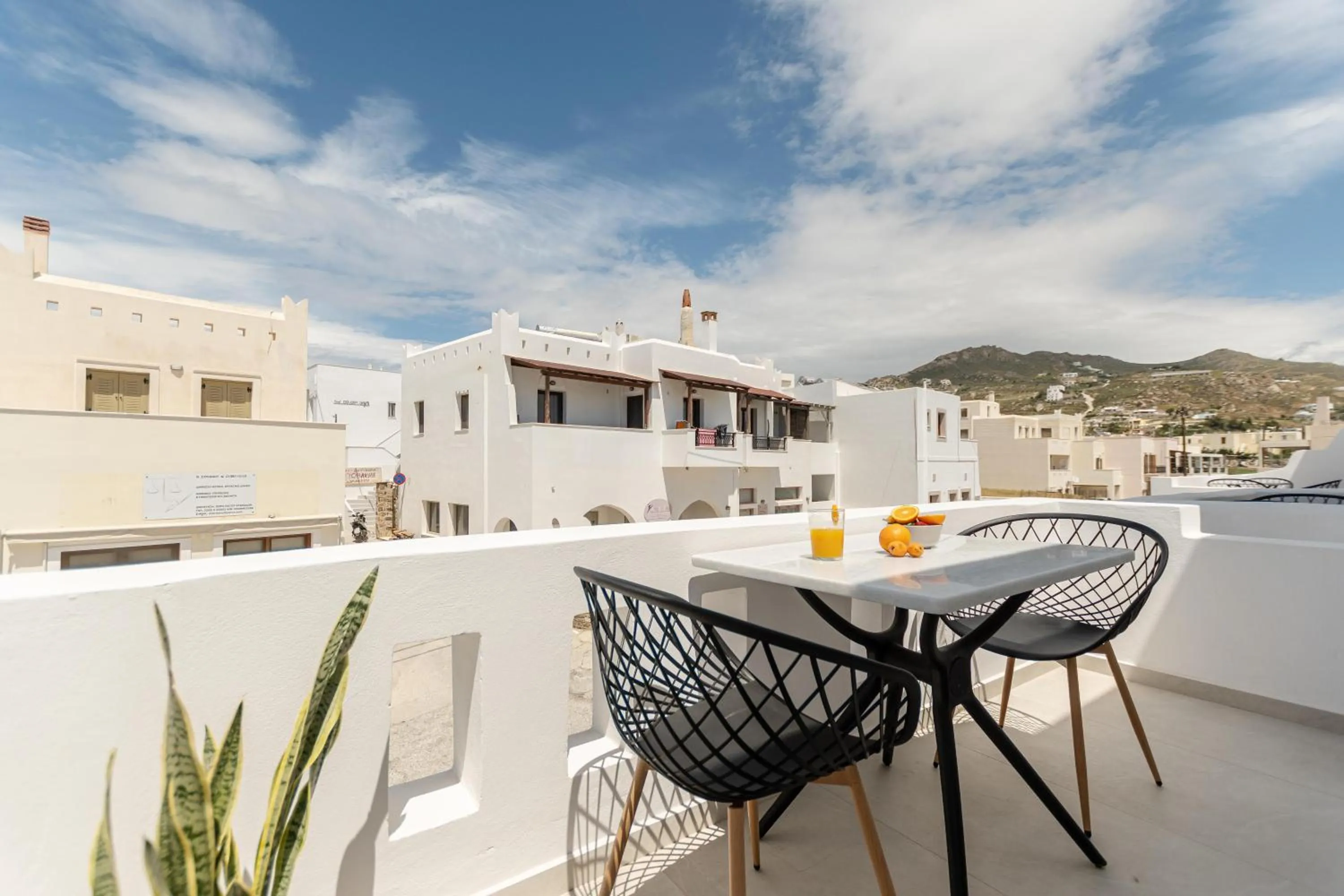 Patio in Adama's Suites Naxos