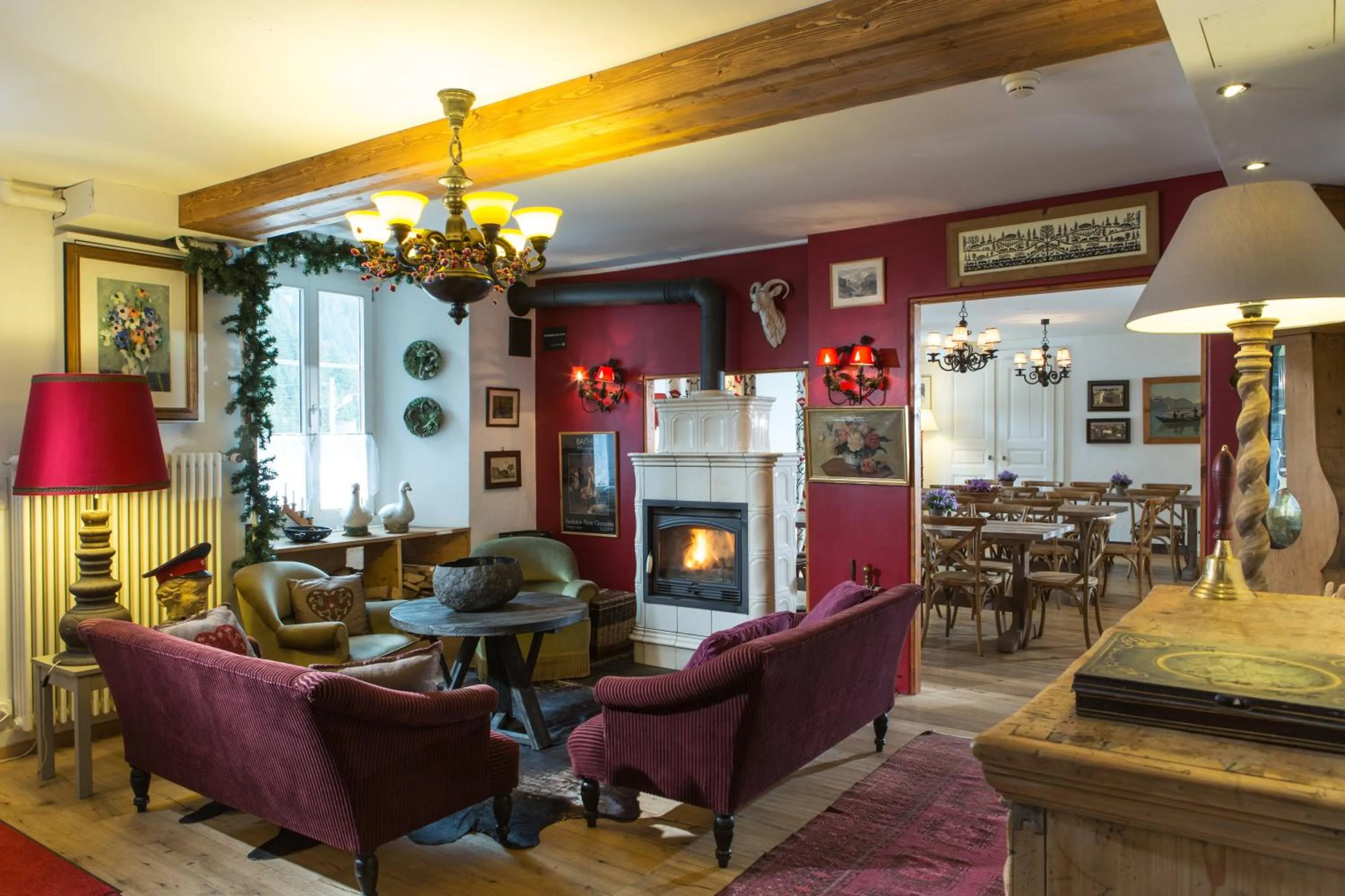 Lobby or reception in Historic Hotel du Pillon