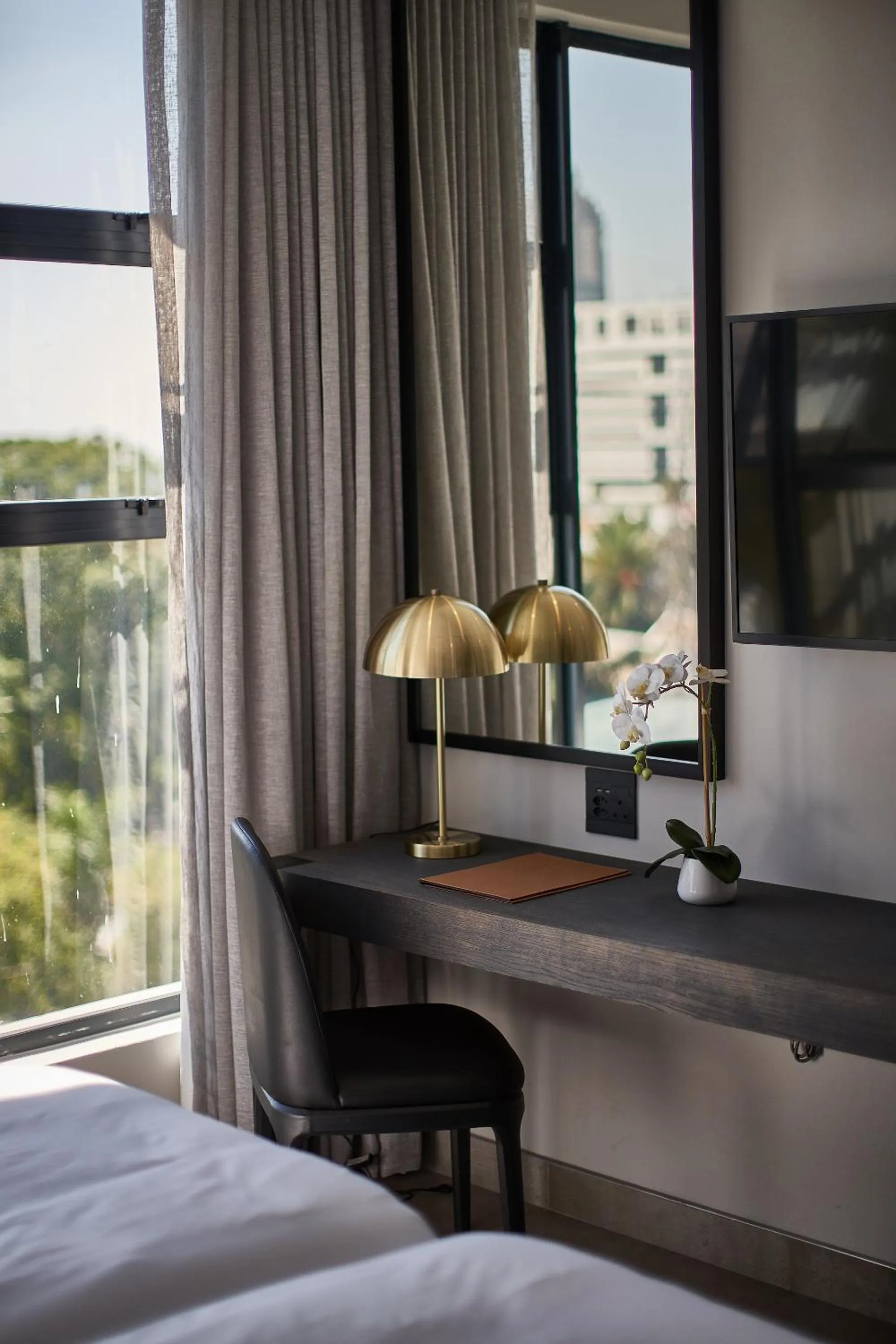 View (from property/room), Bed in The Catalyst Apartment Hotel by NEWMARK