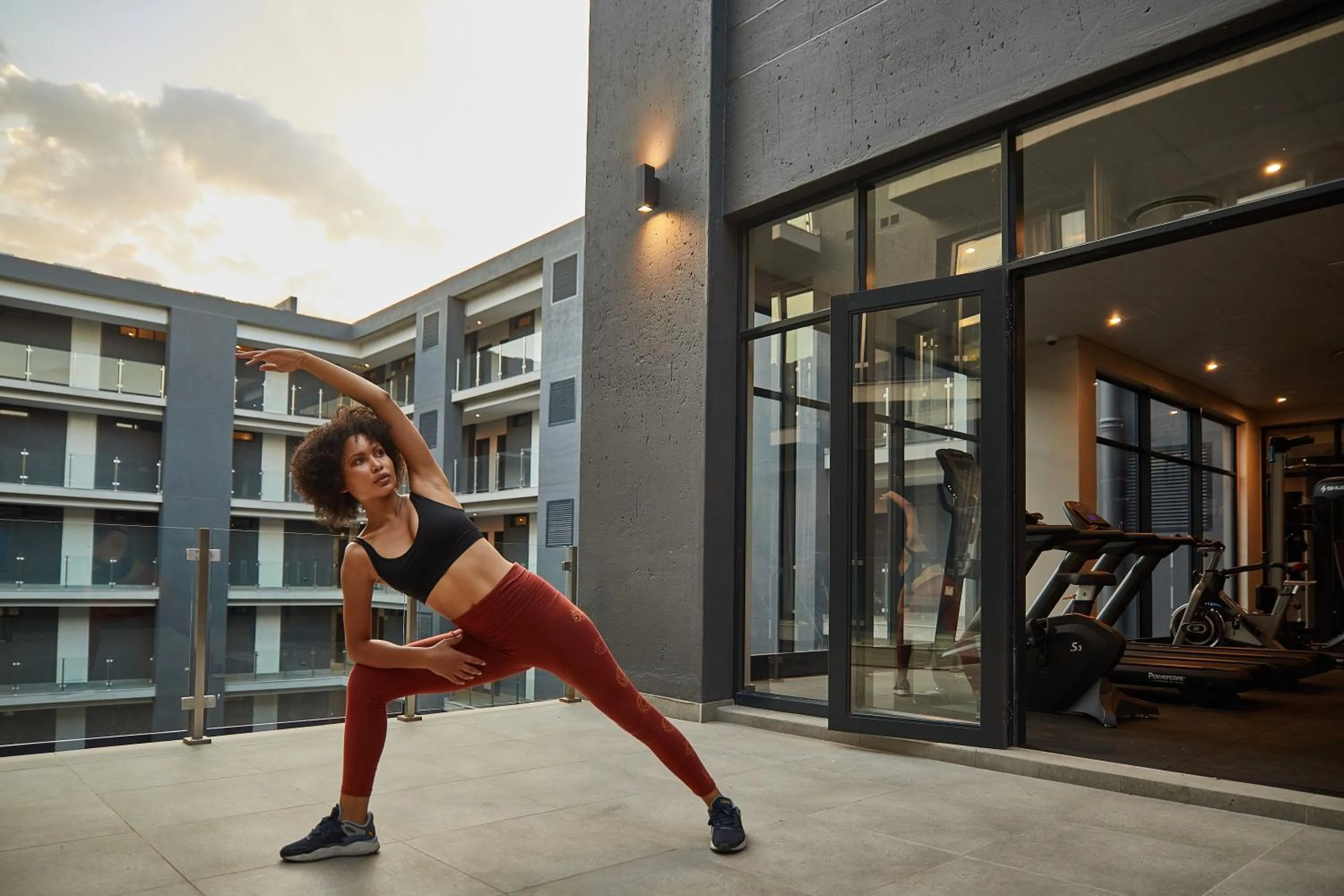 Fitness centre/facilities in The Catalyst Apartment Hotel by NEWMARK