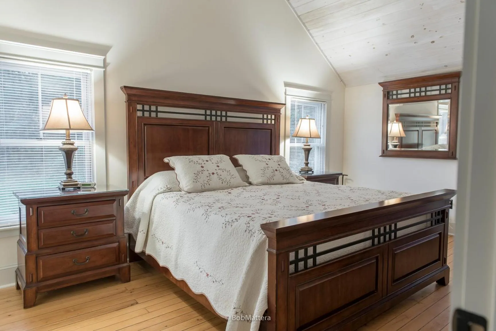 Bed in Restored 1881 Farm House
