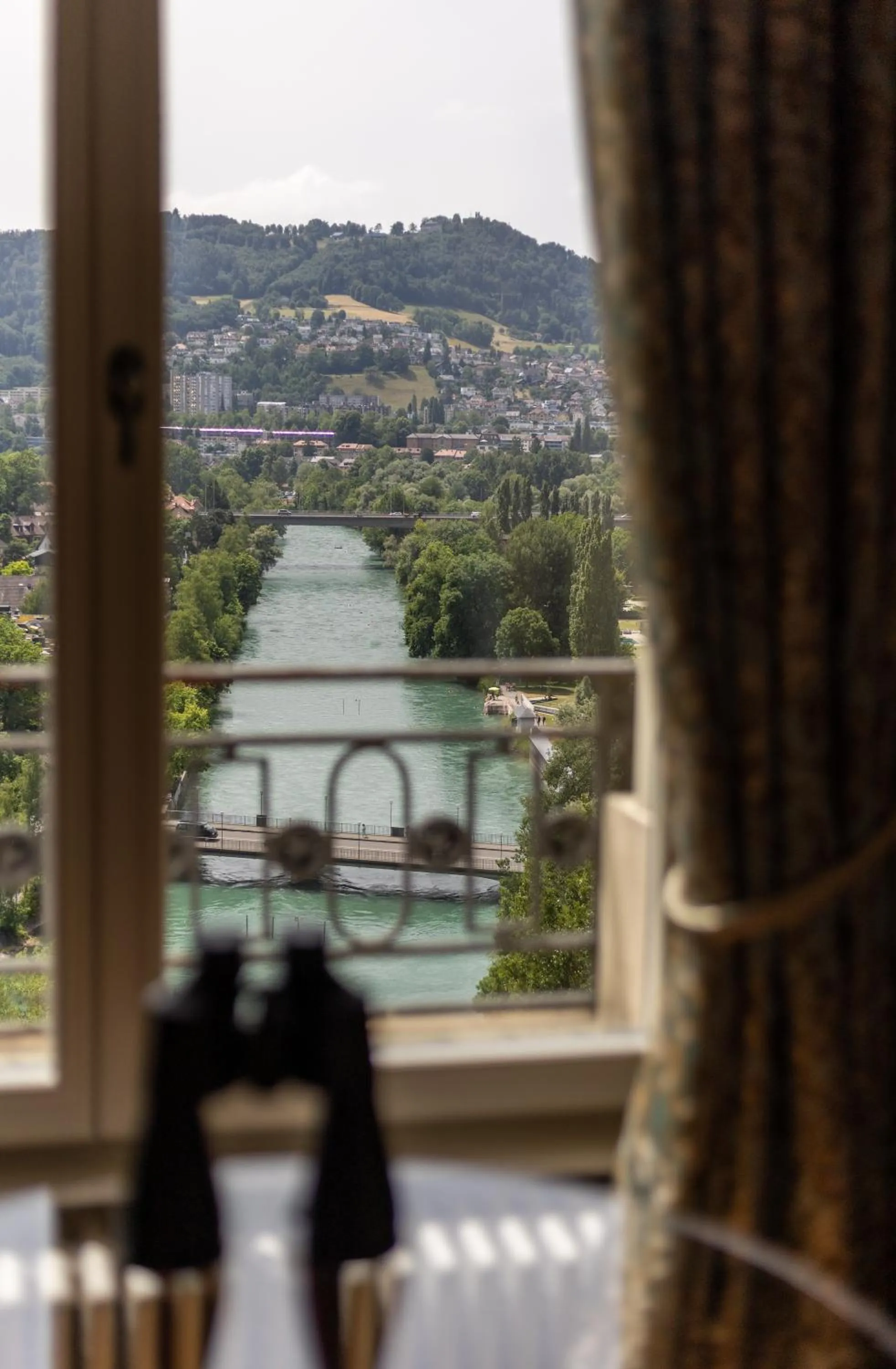 Balcony/Terrace in Hotel Bellevue Palace Bern