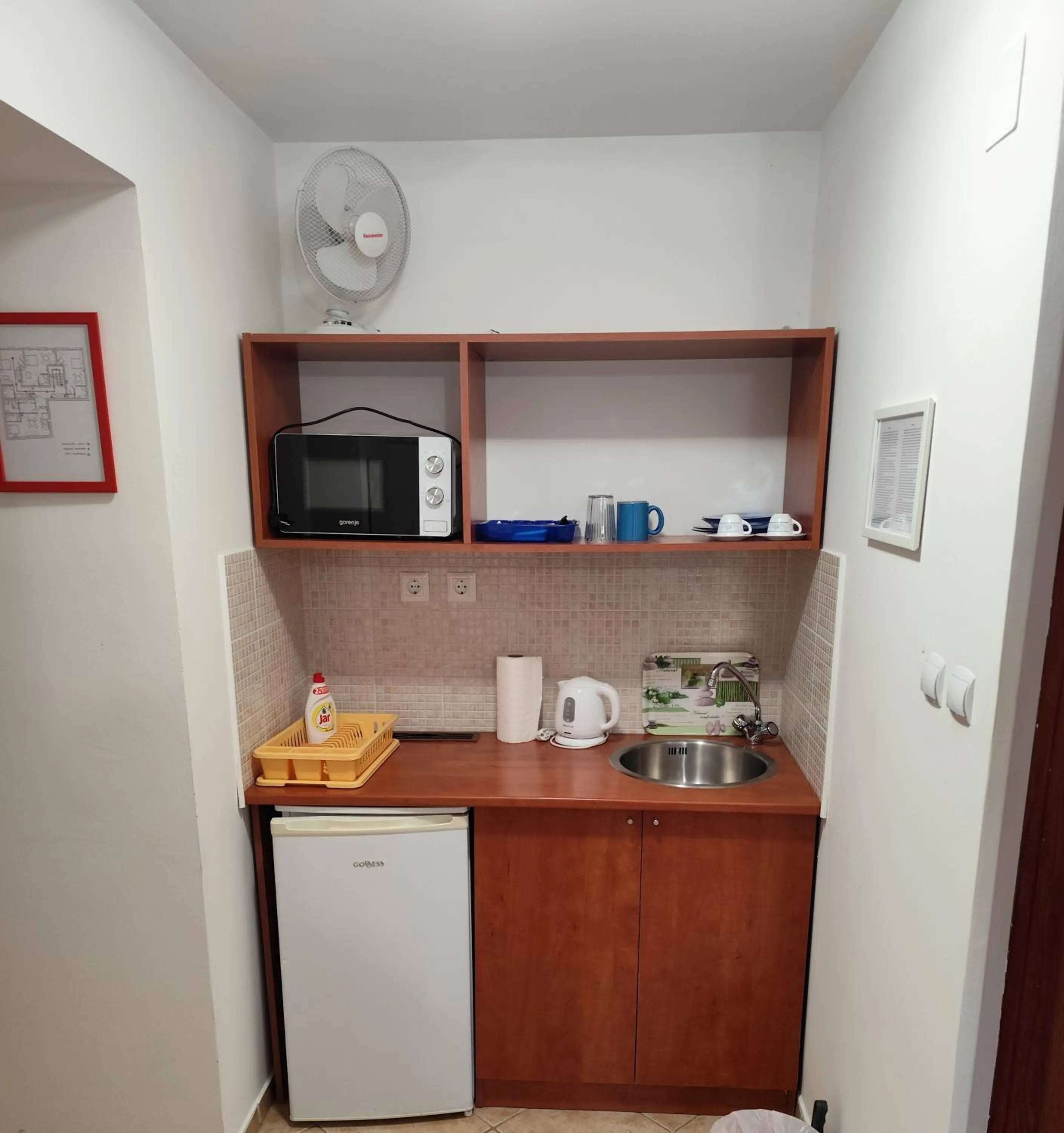 Kitchen or kitchenette in Szent Kristóf Apartmanhotel