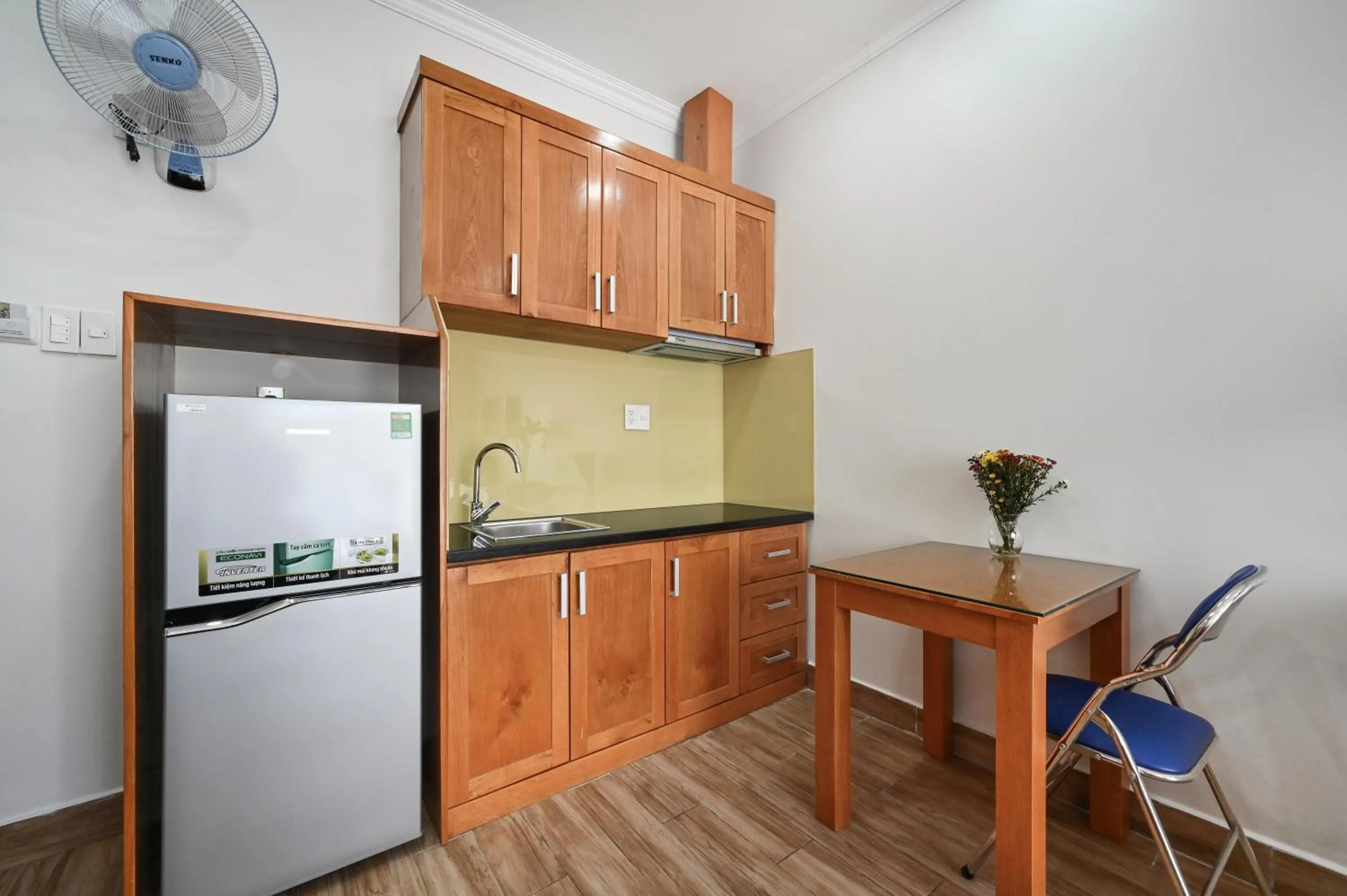 Kitchen or kitchenette in Genie Hotel & Serviced Apartments