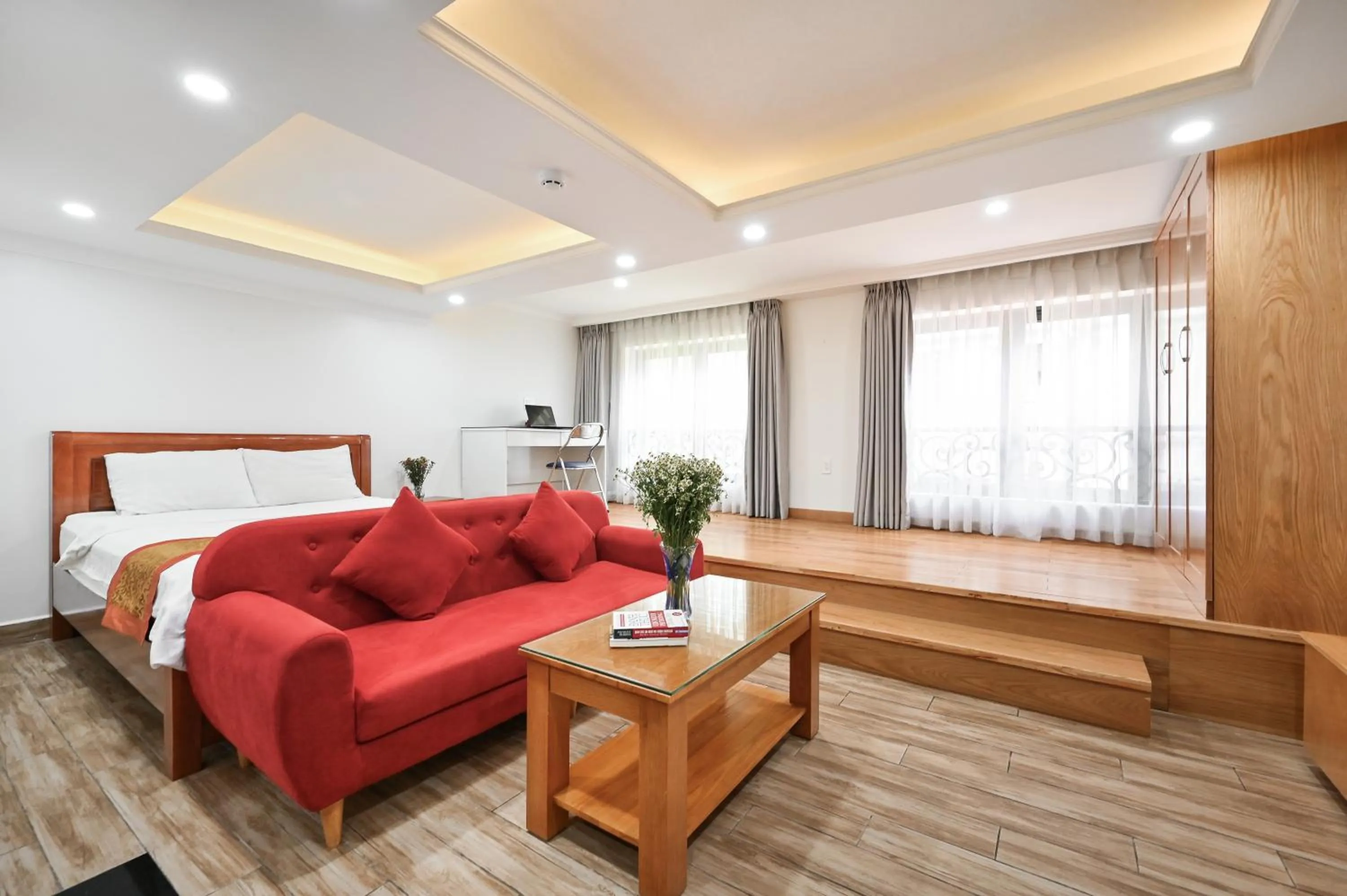 Living room, Bed in Genie Hotel & Serviced Apartments
