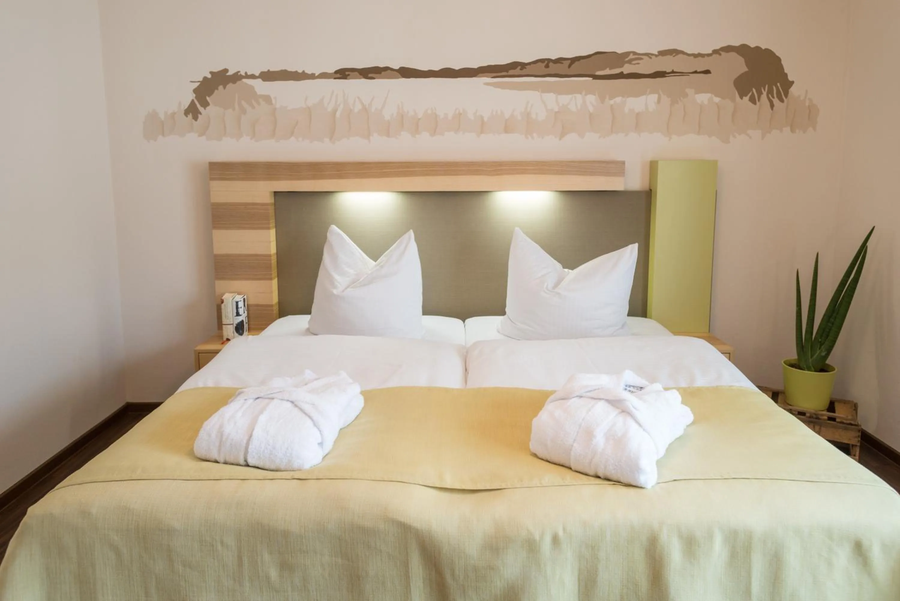 Bed in Brauers Landarthotel GmbH