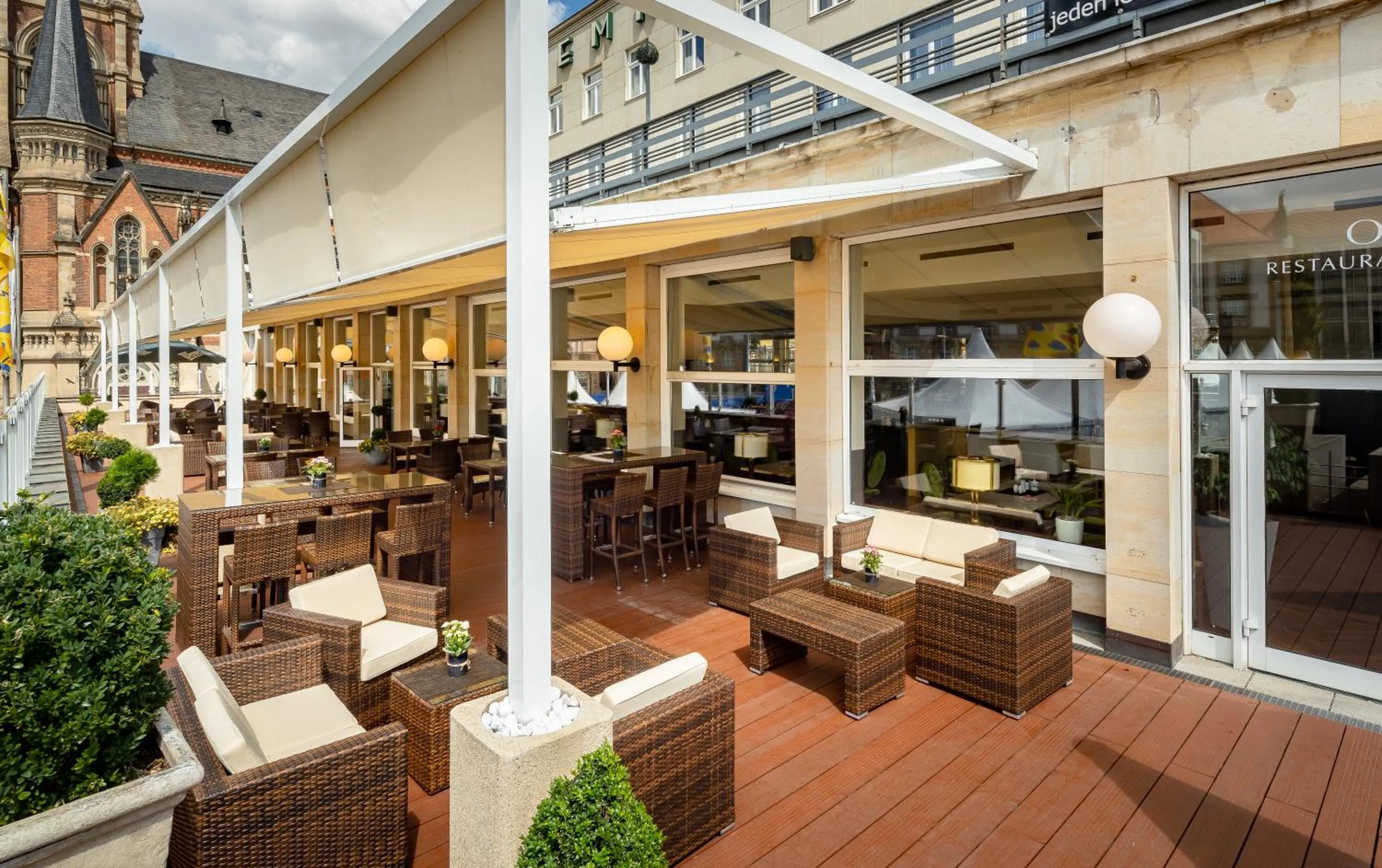 Balcony/Terrace in Hotel Chemnitzer Hof