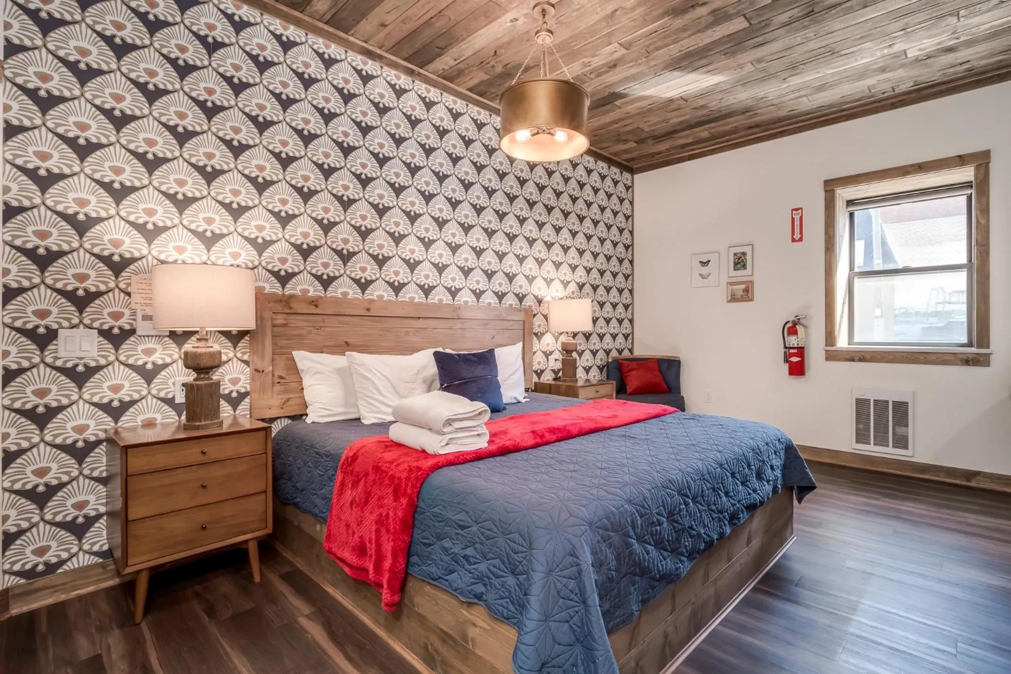 Bed in The Port of Prescott Boutique Hotel