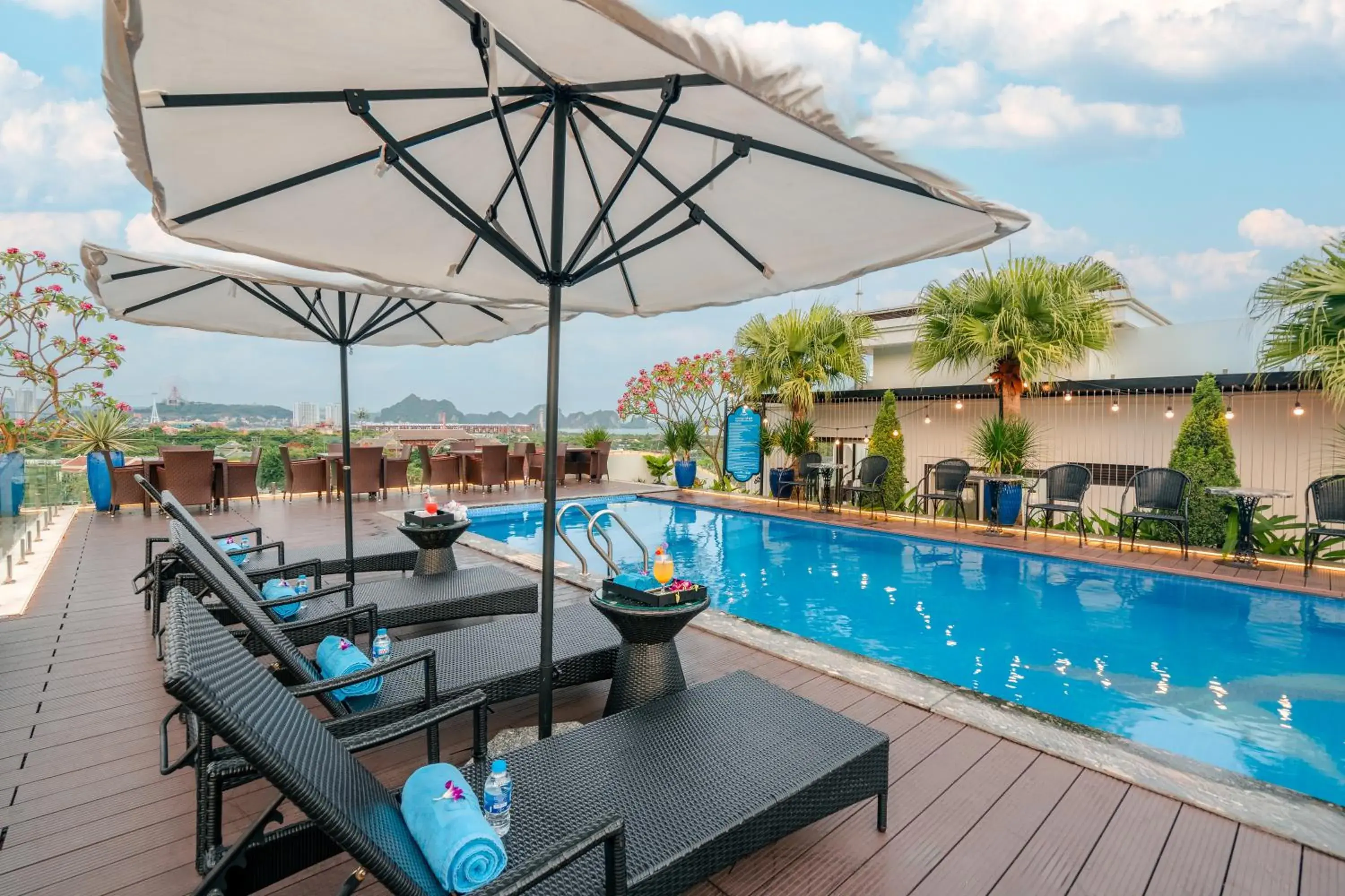 Pool view in Grand Fleuve Boutique Pool view in Grand Fleuve Boutique