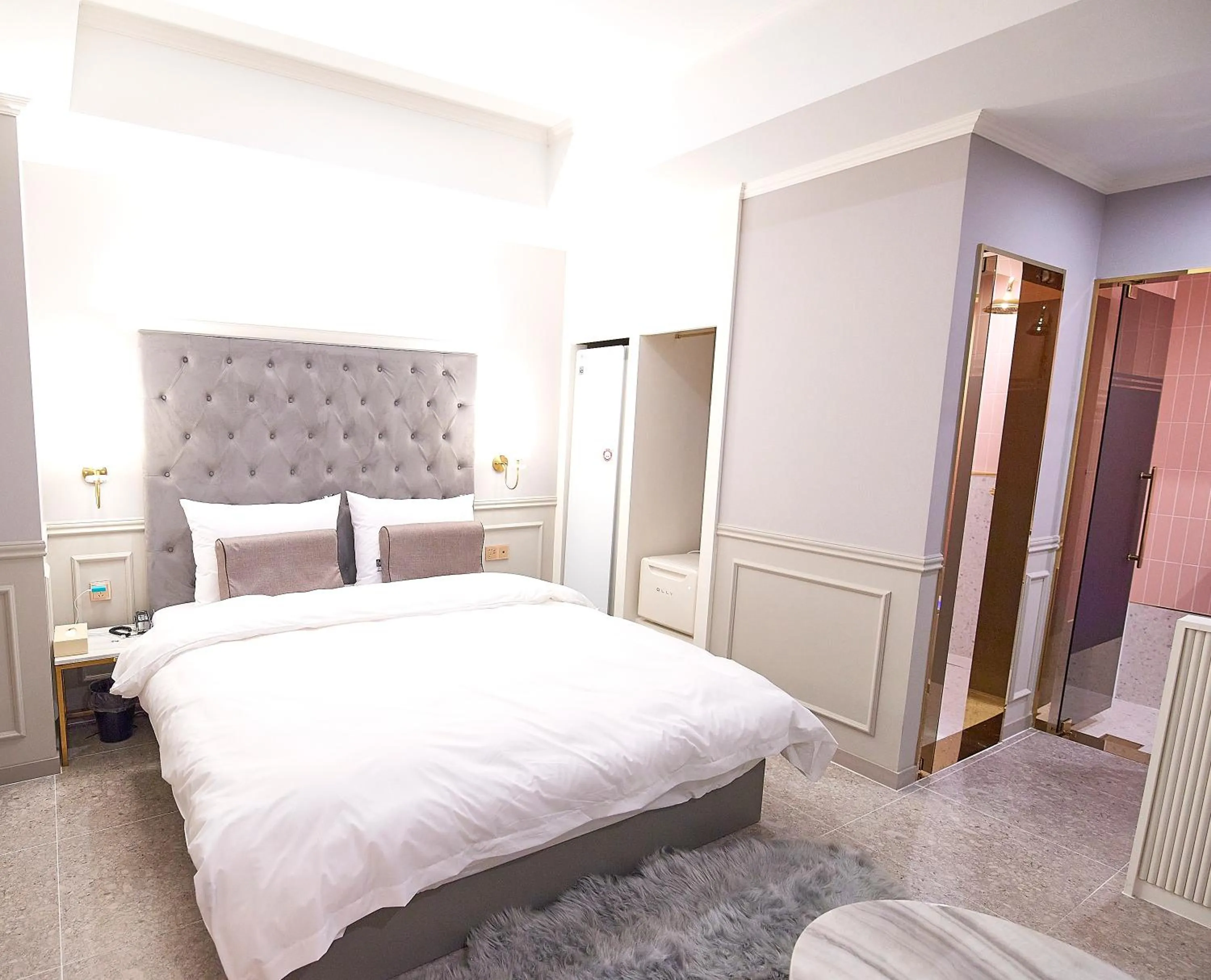 Bed in 사직 덴바스타 시그니처 호텔