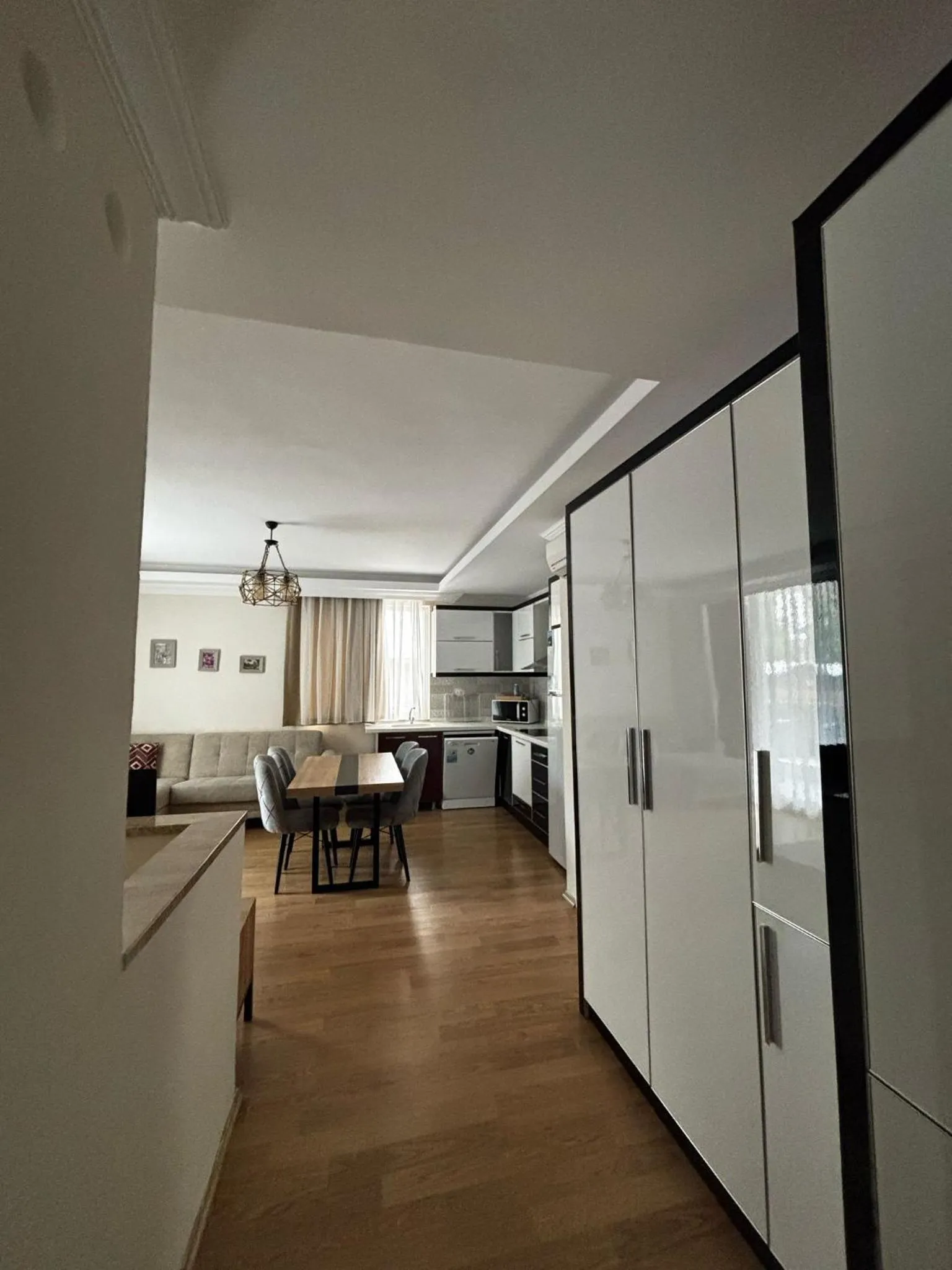 Kitchen or kitchenette in Alfa Apart Hotel