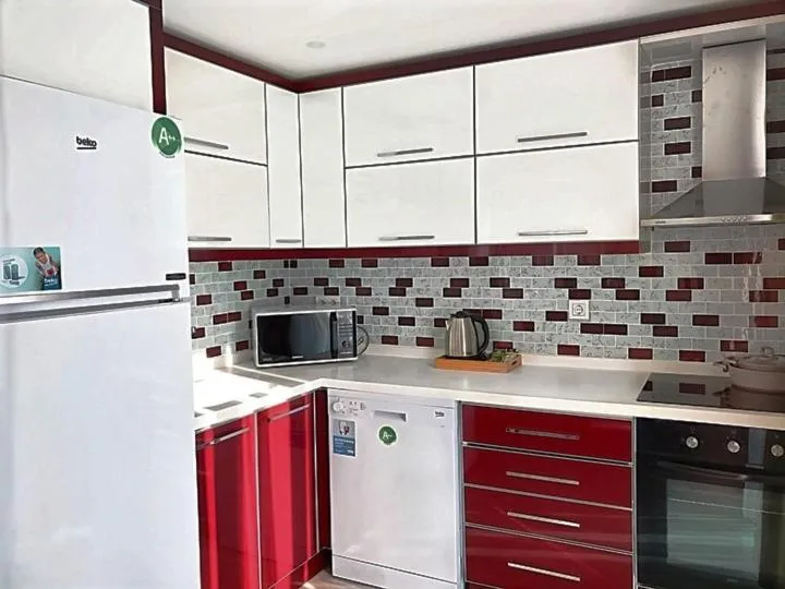 Kitchen or kitchenette in Alfa Apart Hotel
