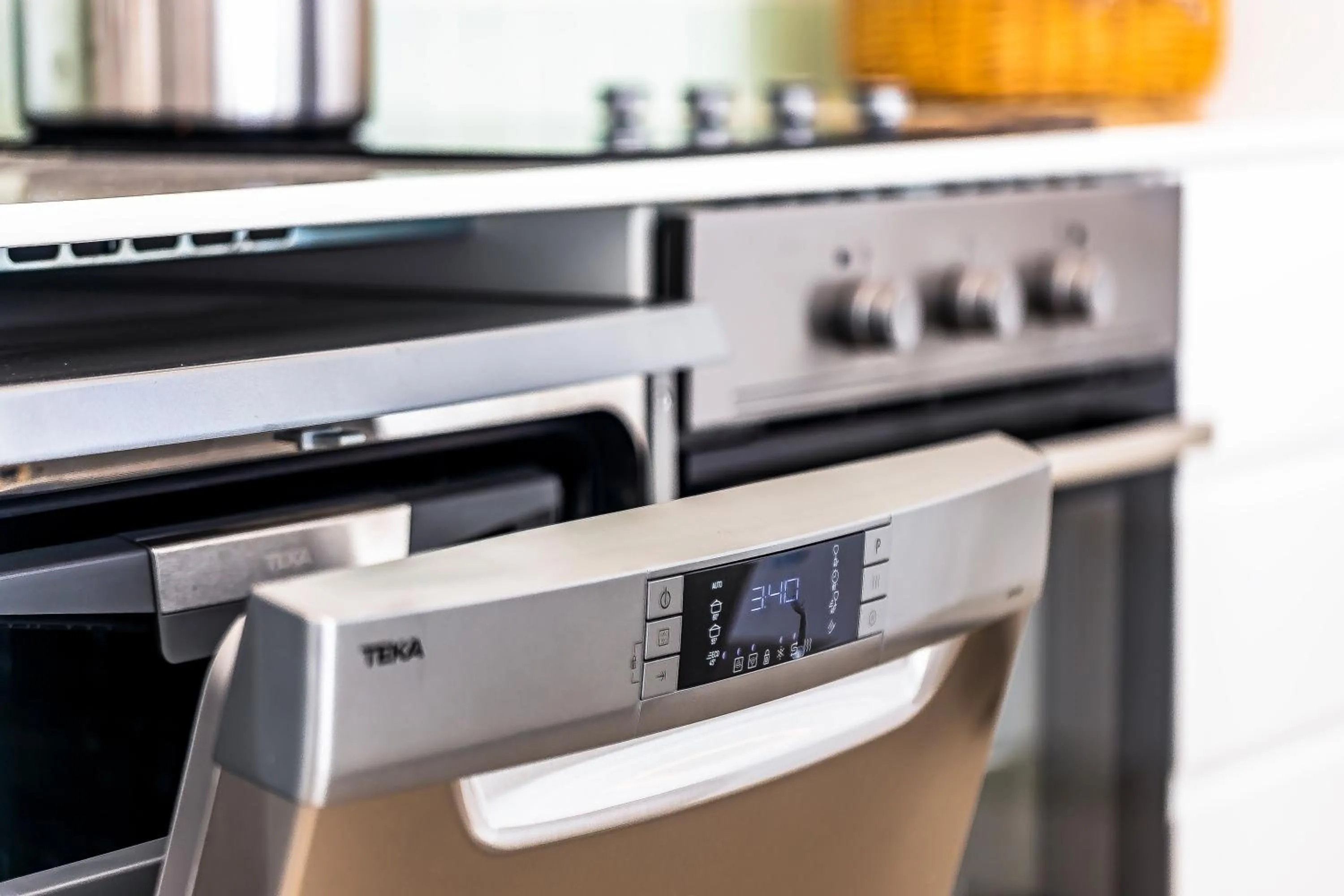 Kitchen or kitchenette in Modern 3 Bedroom Private Pool Villa KH-A1