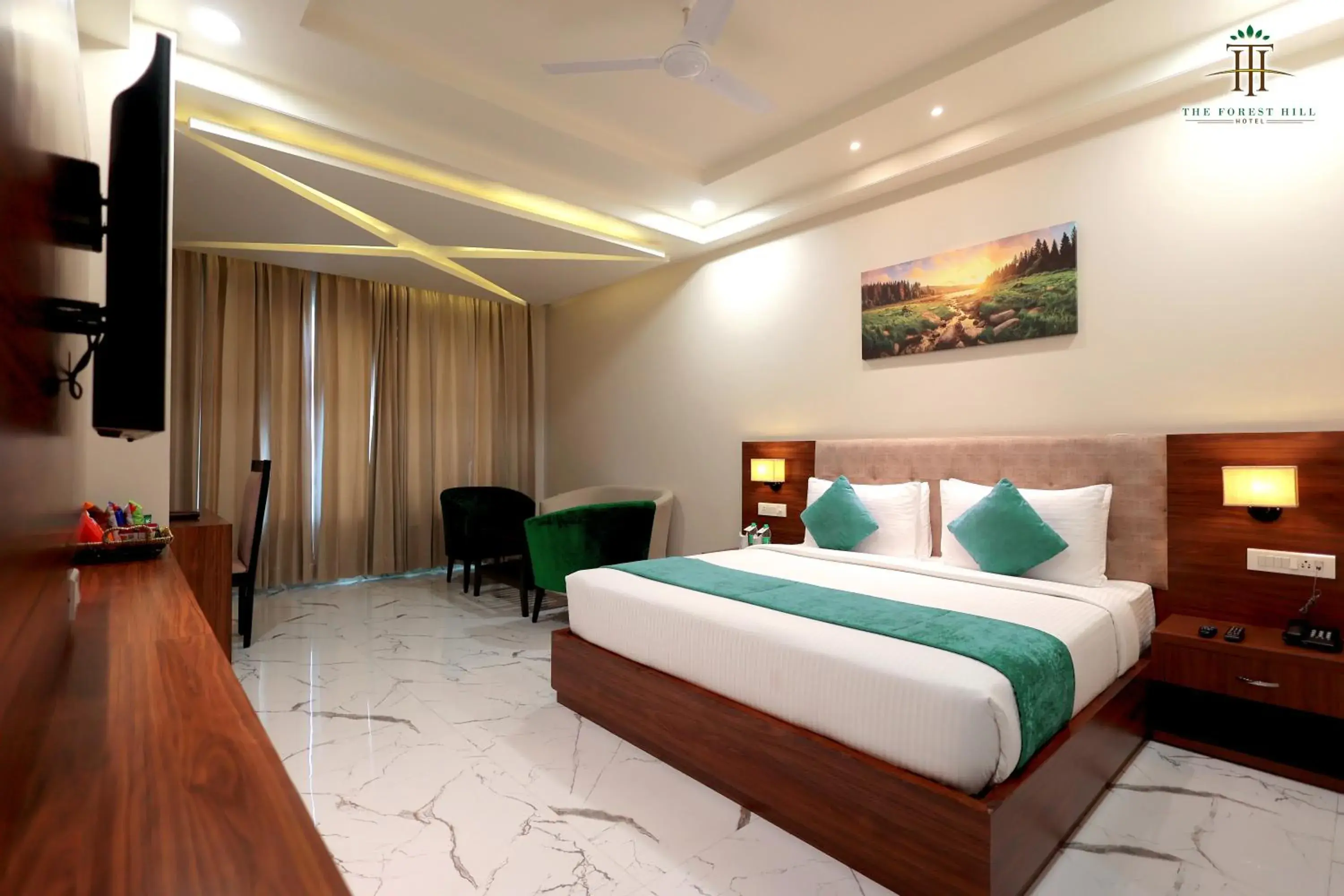 Bedroom, Bed in The Forest Hill Hotel Bedroom, Bed in The Forest Hill Hotel